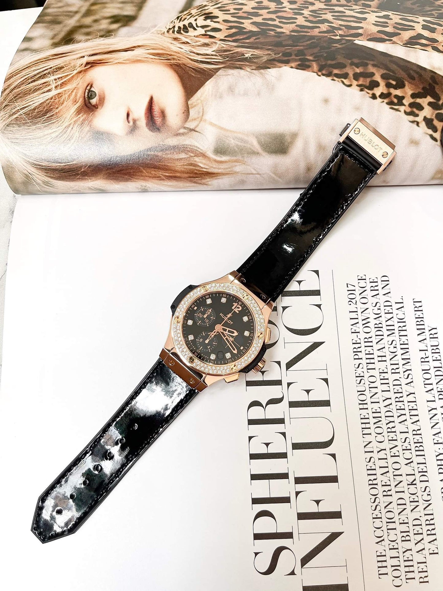 Đồng Hồ Hublot Bigbang 41mm Gold Diamond Benzel Shinny