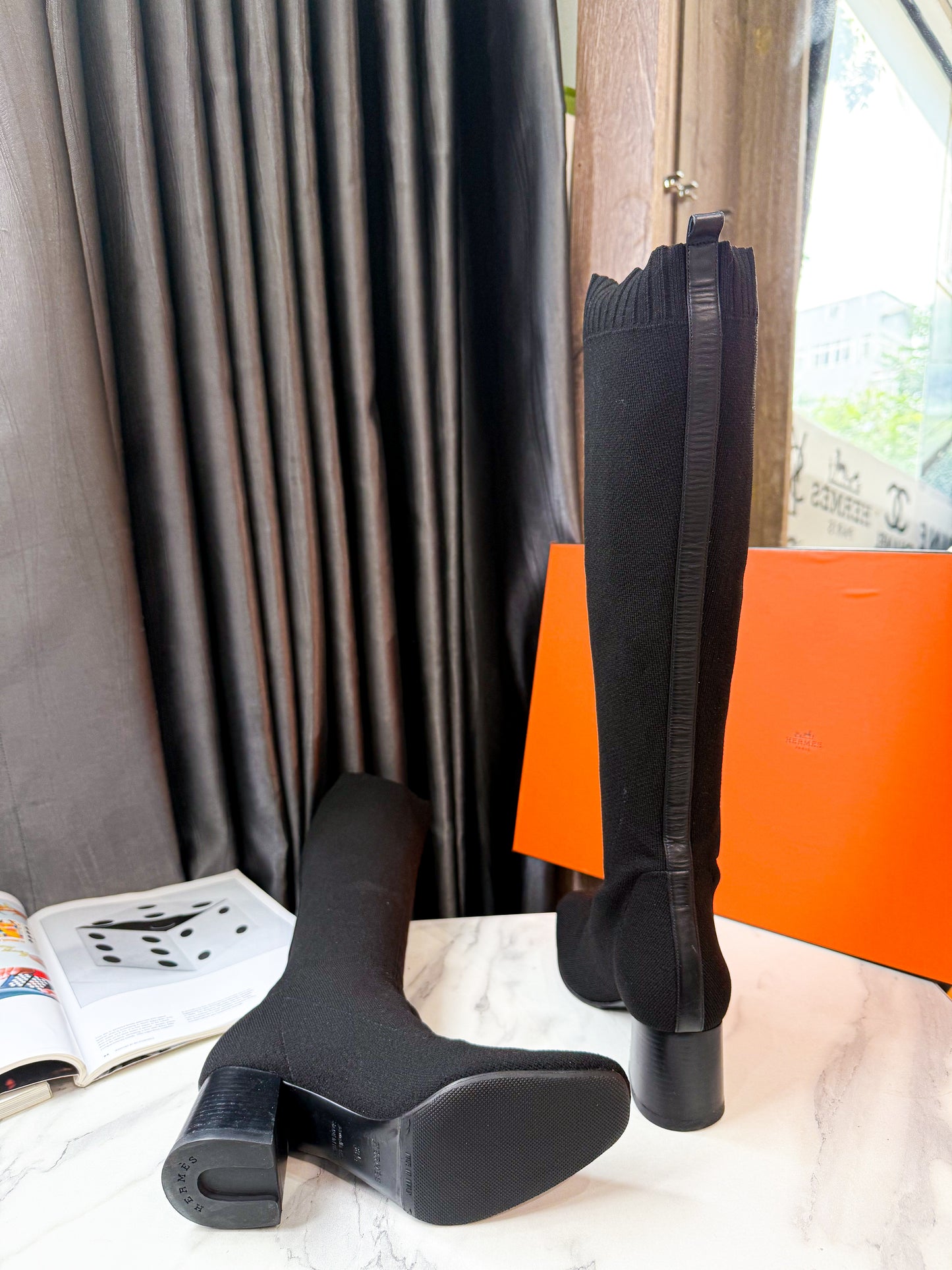 Boot Hermes Cao Cổ Size 38.5