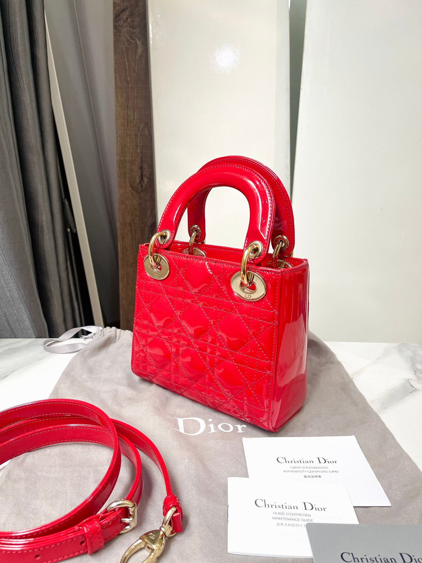 Dior Lady Mini Đỏ