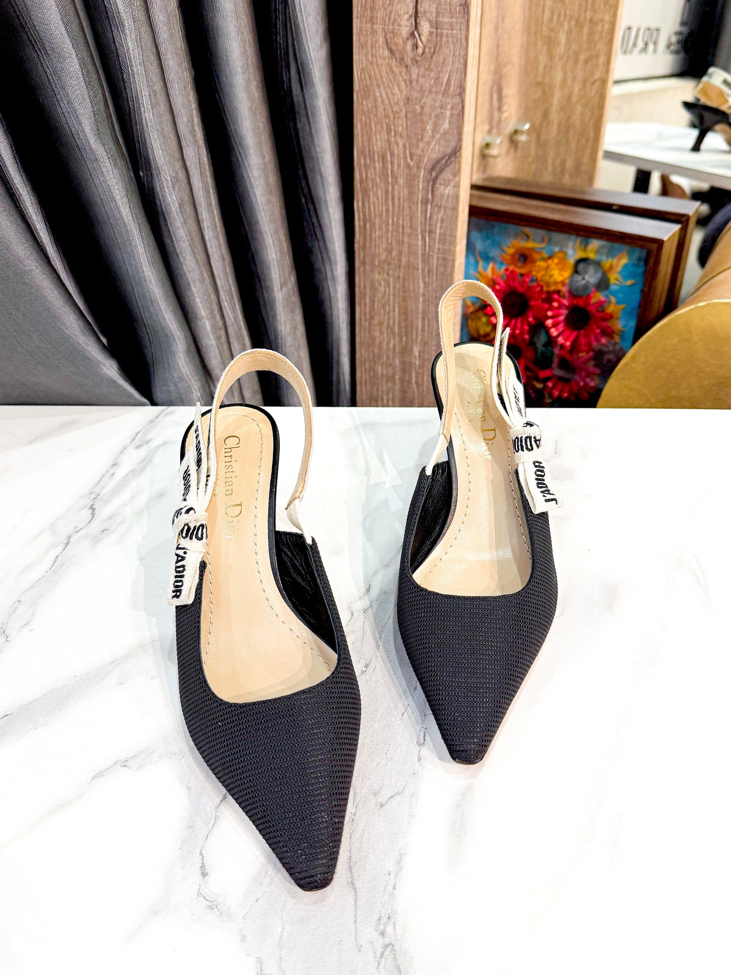 Slingback Dior Đen Size 36D