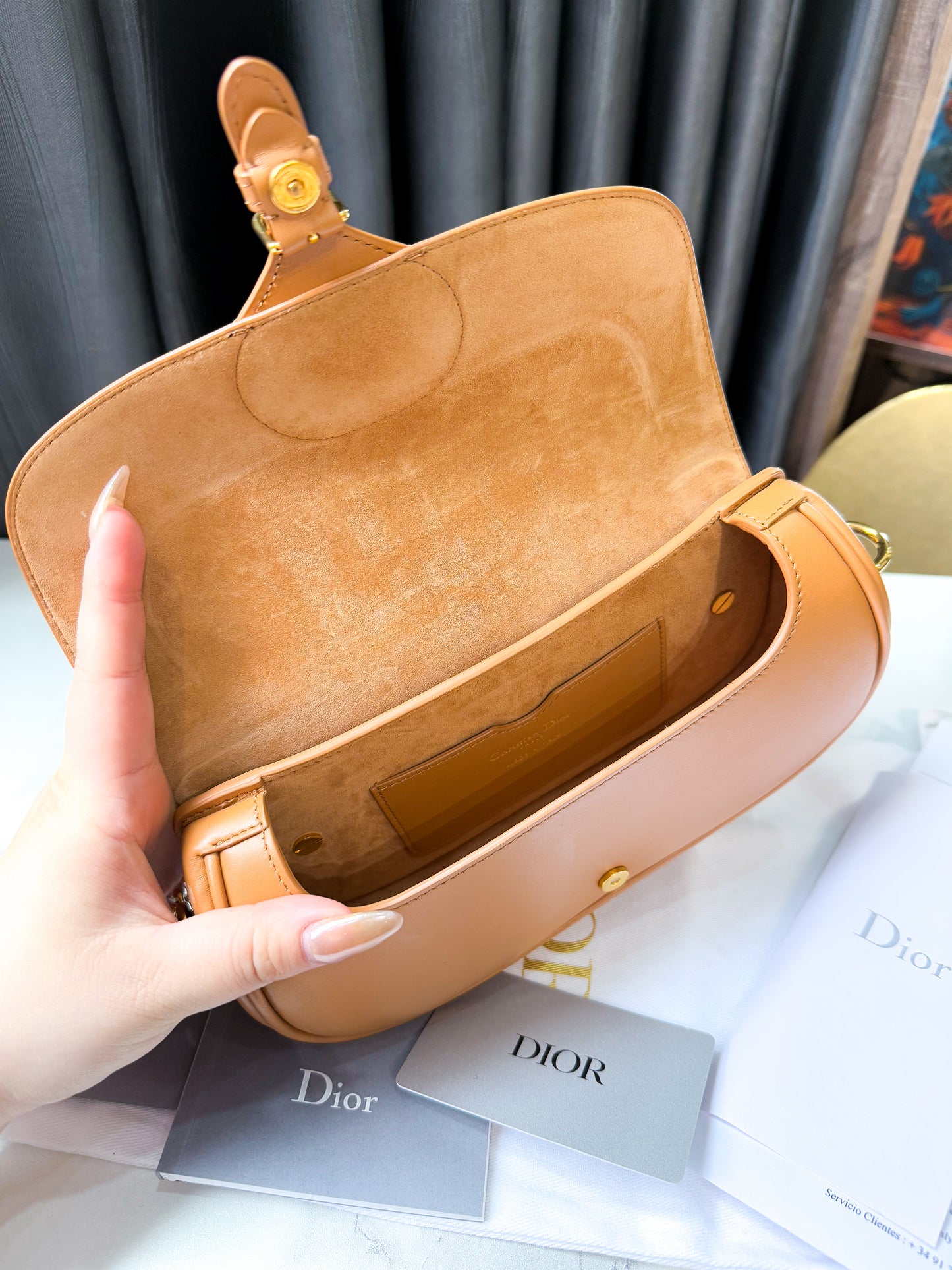 A Dior Bobby Camel