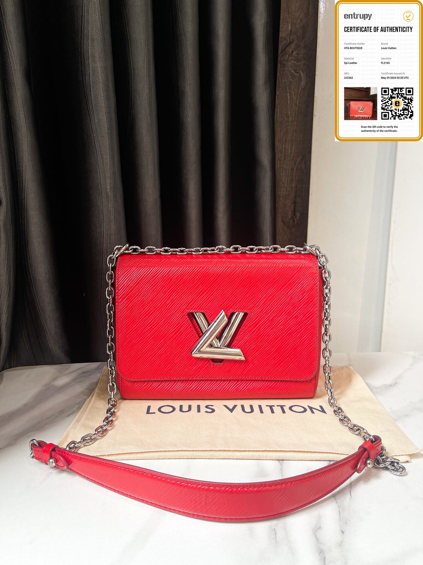 LV Twist Epi Đỏ