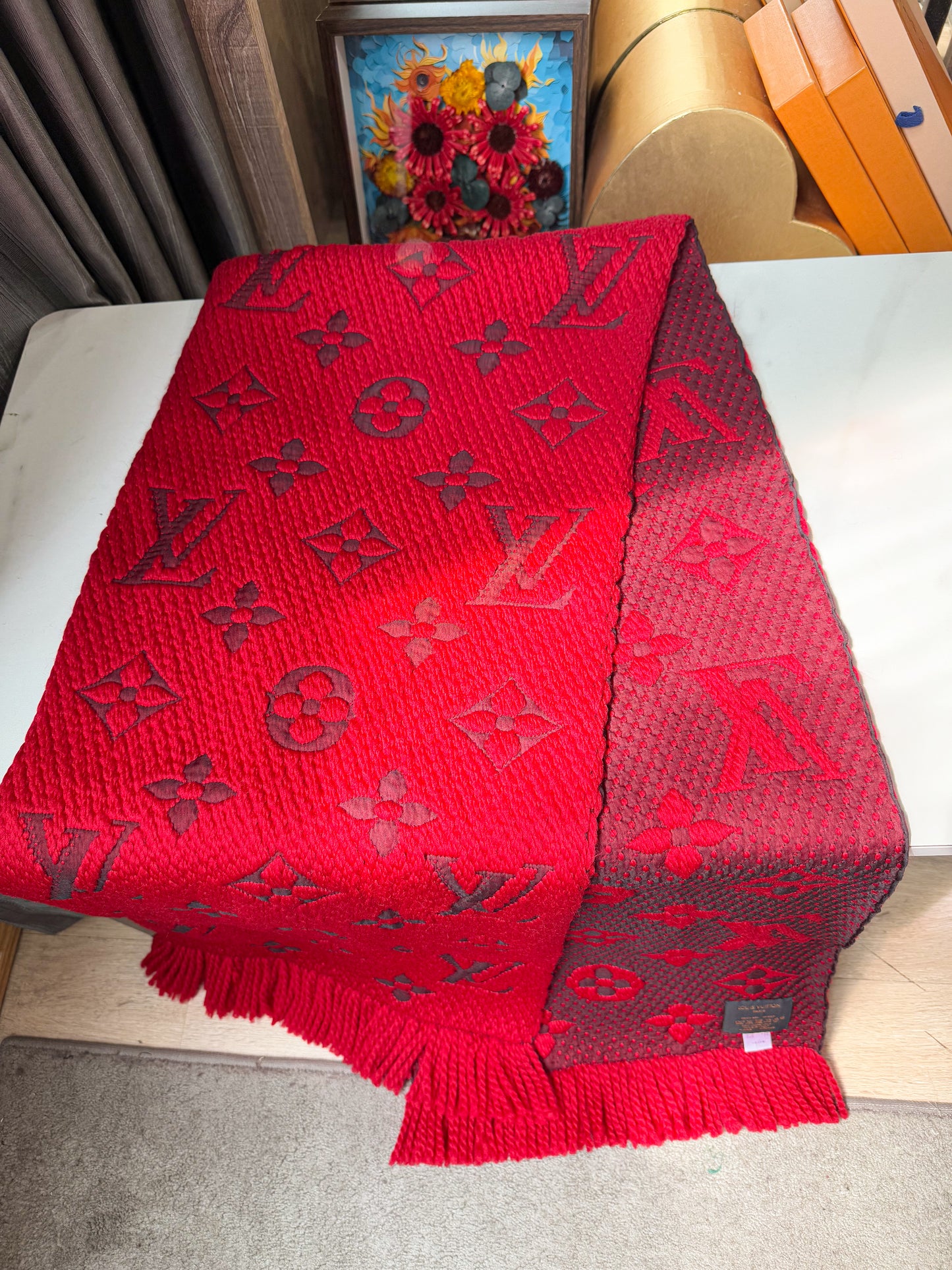 Khăn LV Len Đỏ 7/3