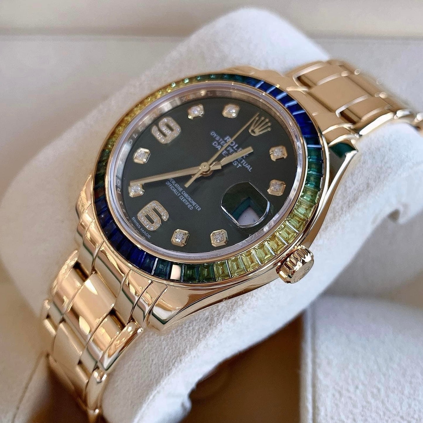 Đồng Hồ Rolex PearlMaster 39mm Rose Gold 86348SABLV