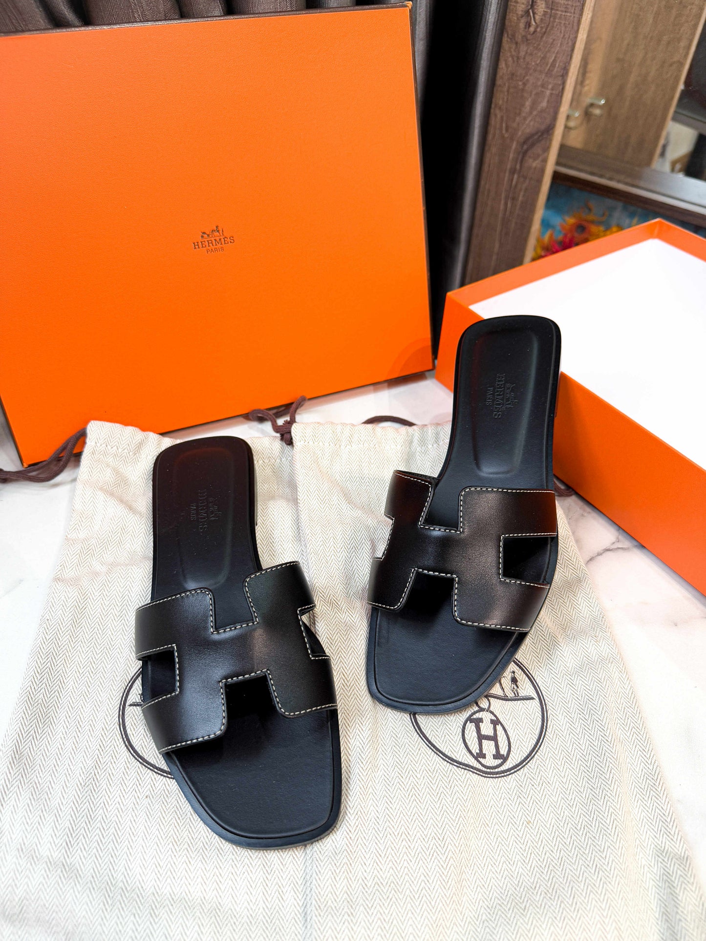 Dép Hermes Size 36.5 Hàng Trưng Bày