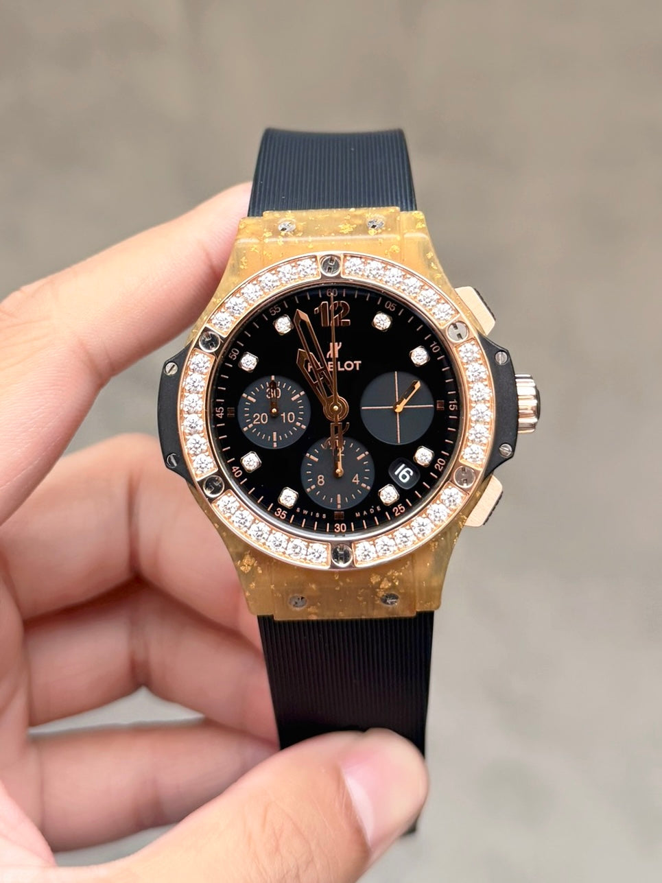 Đồng Hồ Hublot Bigbang 41mm Linen Gold Limited 200pcs