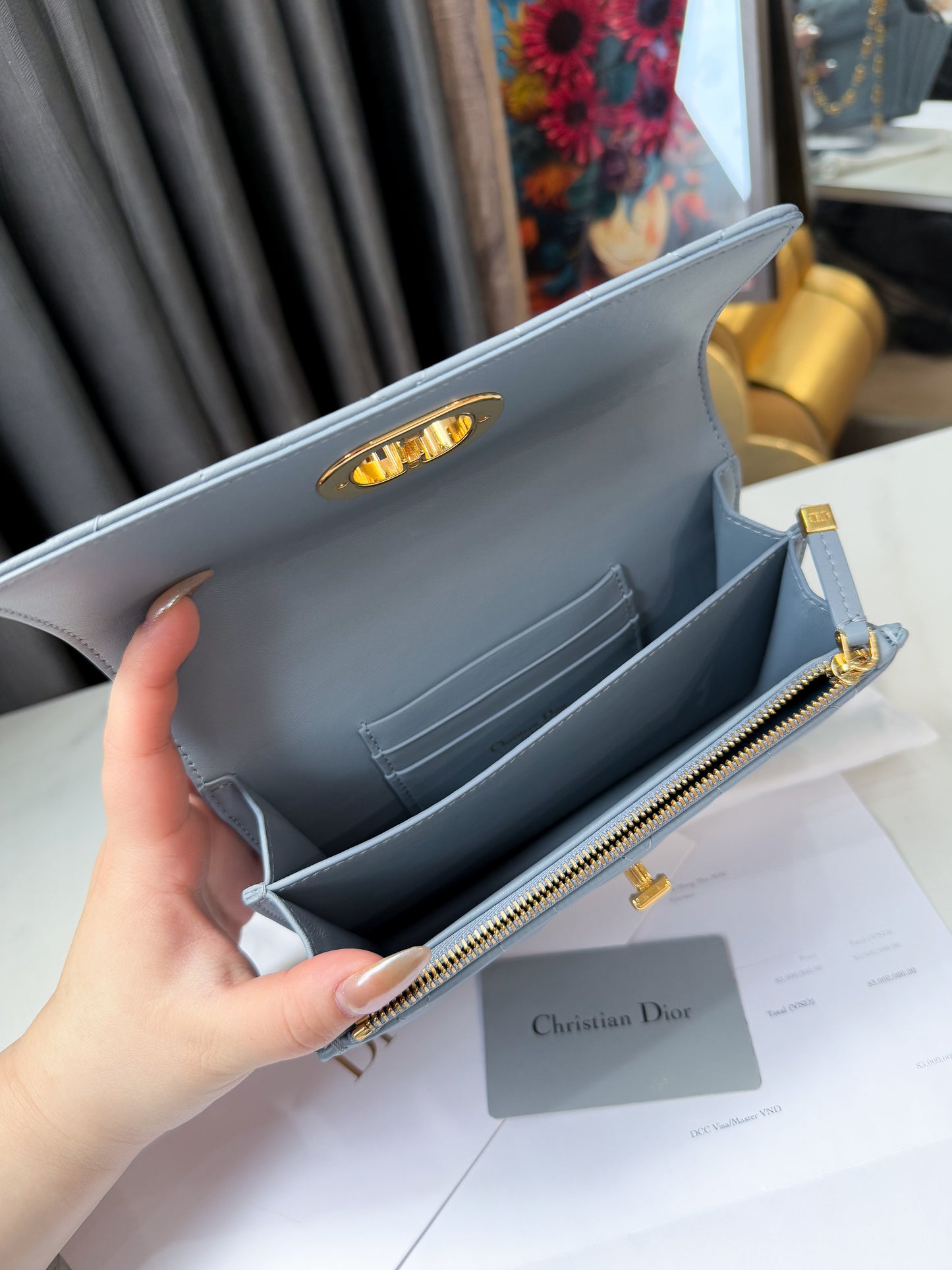 Dior Pouch Xanh