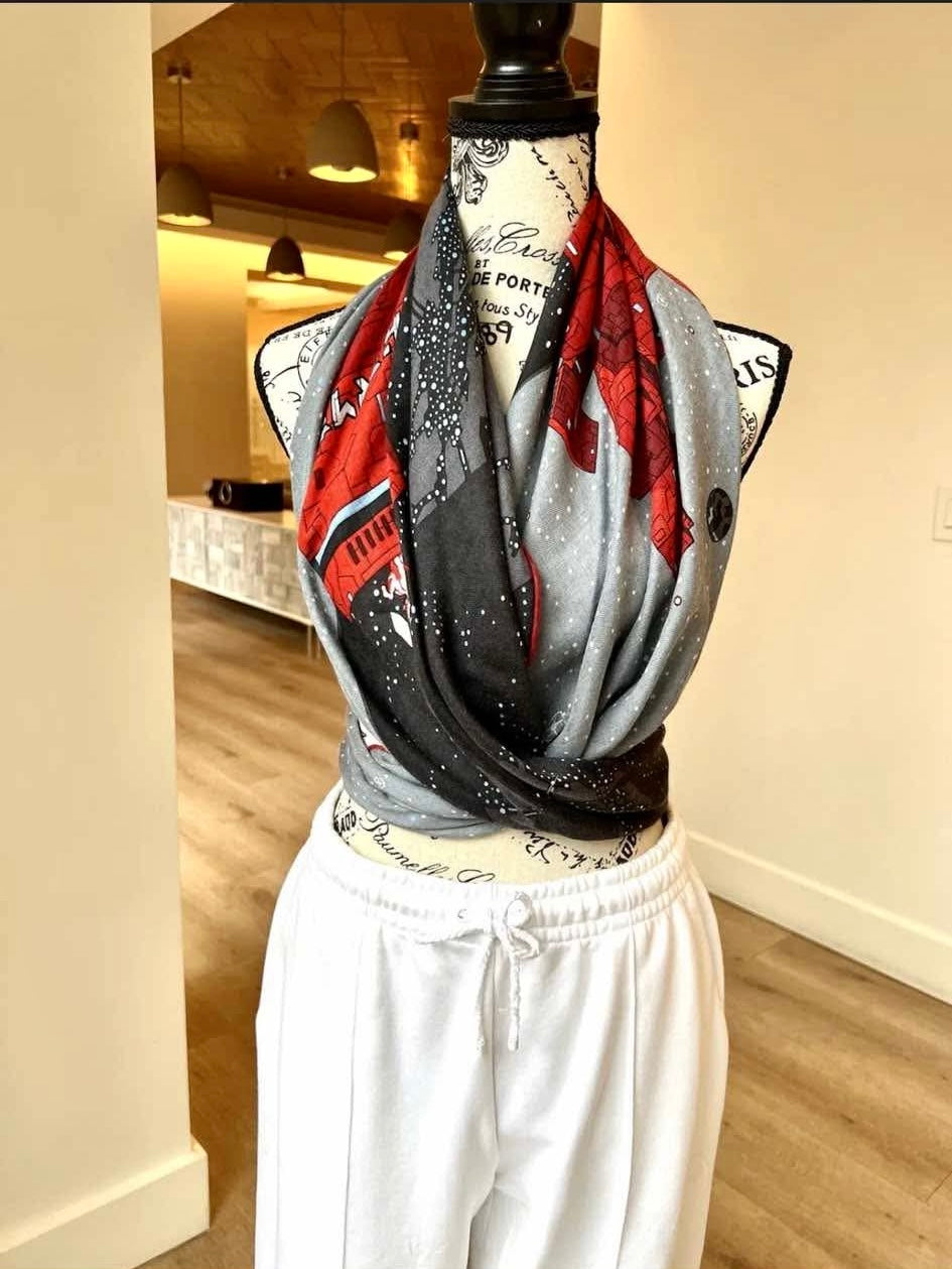 Khăn Hermes Cashmere+ Lụa