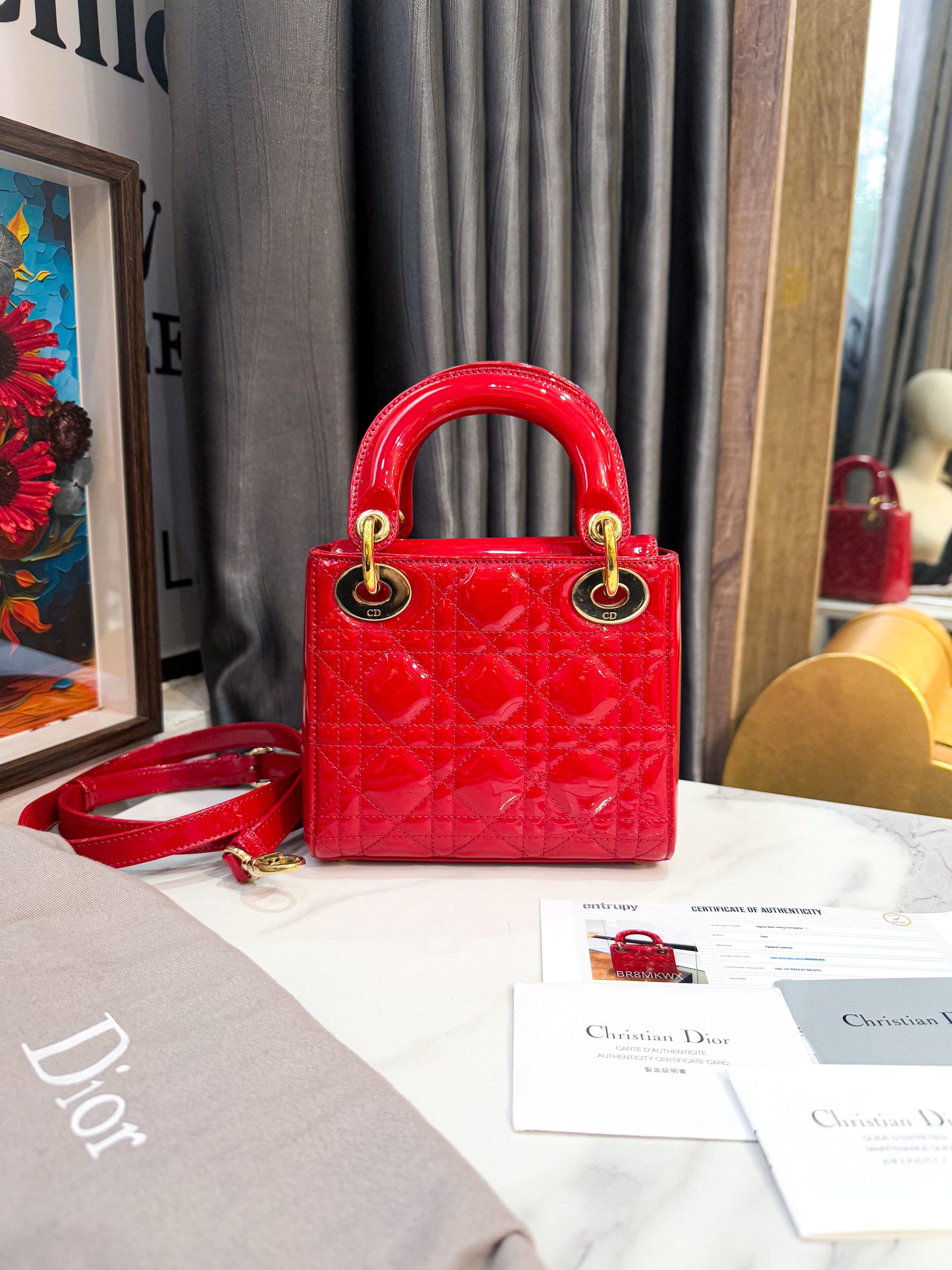 Dior Lady Mini Đỏ