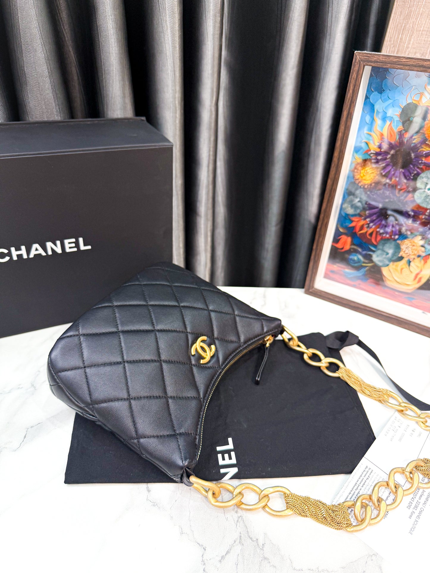 A A Kẹp Nách Chanel Xích