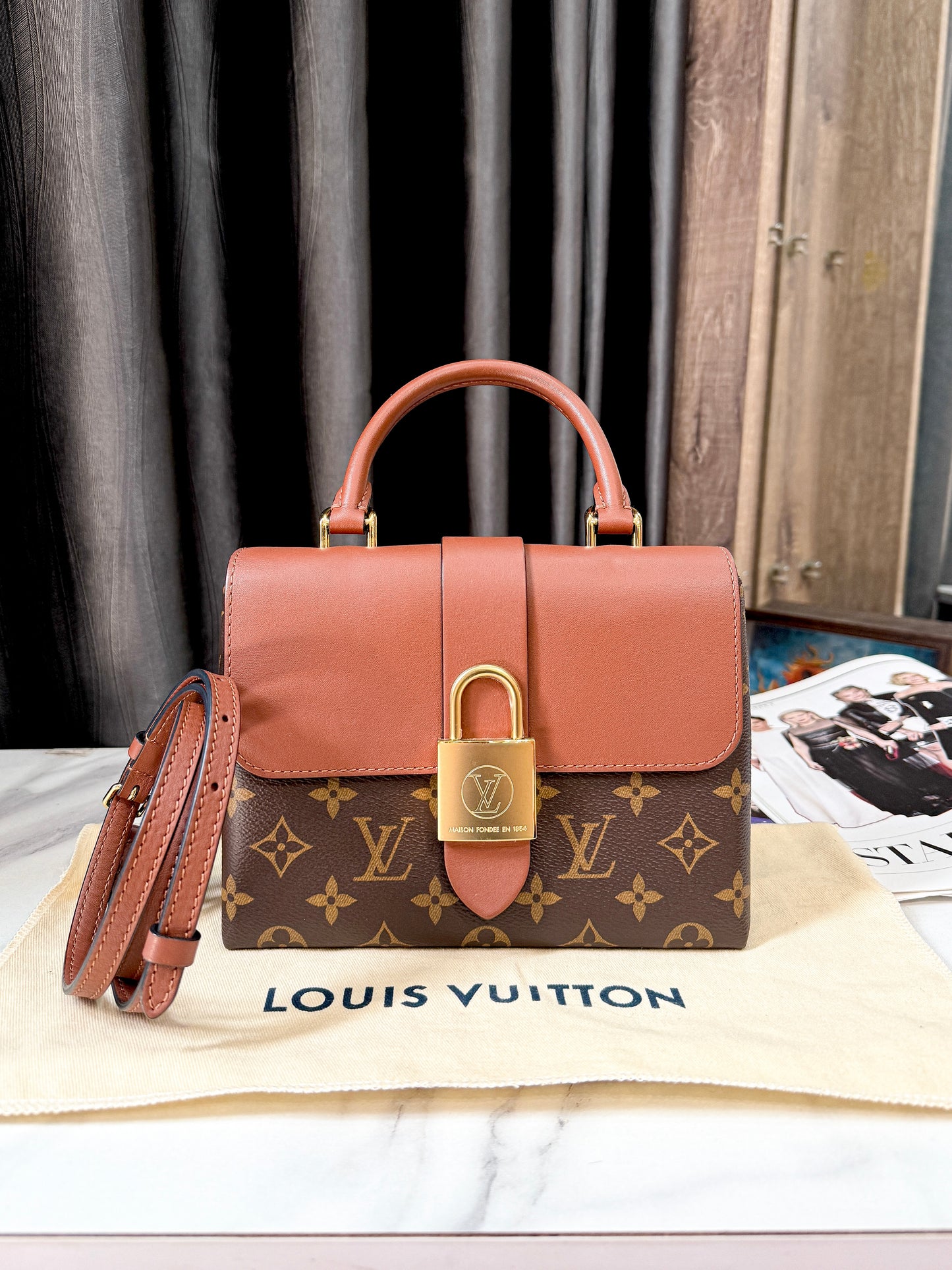LV Locky BB Nâu