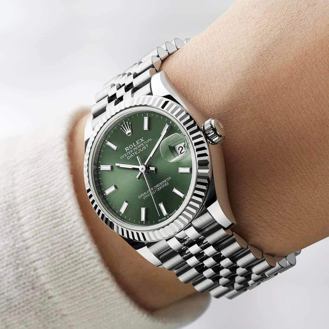 Đồng Hồ Rolex DateJust 278274 Mint Green 31mm