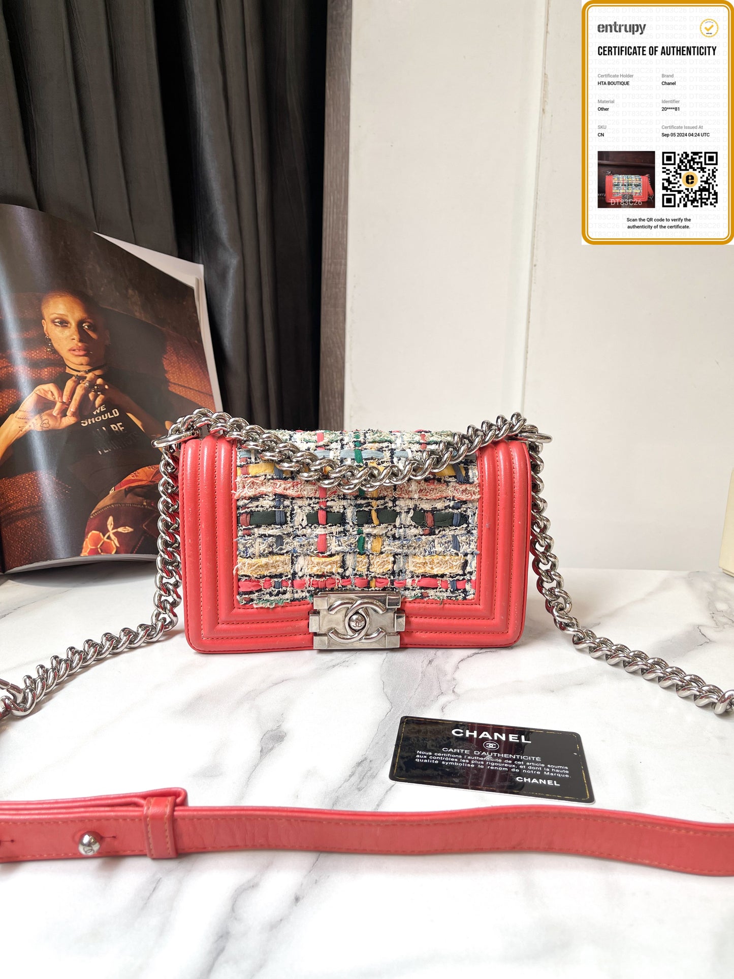 Chanel Boy Phối Vải