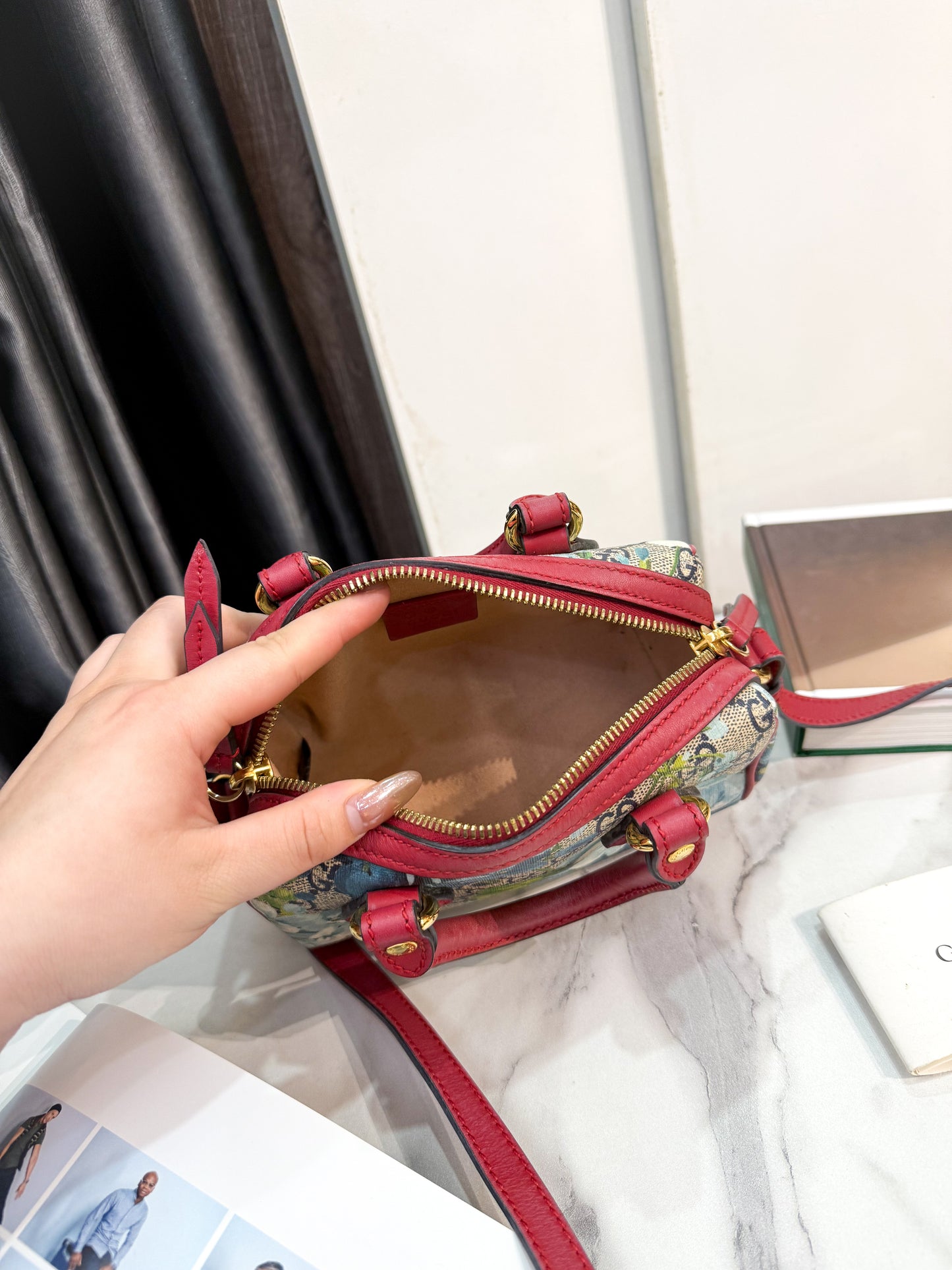 Gucci Trống Mini Hoa
