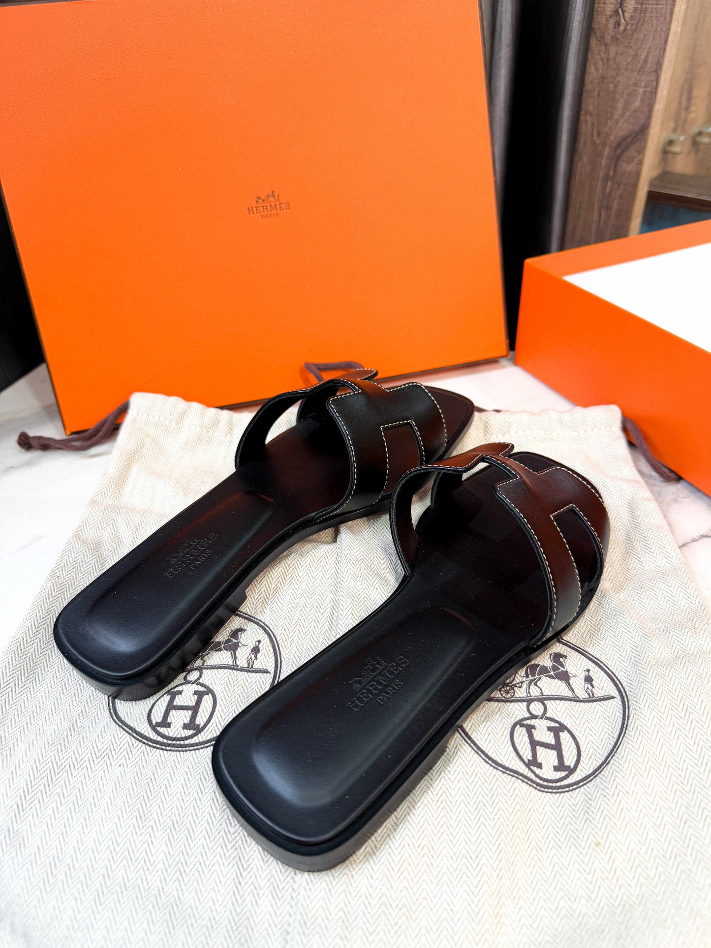 Dép Hermes Size 36.5 Hàng Trưng Bày