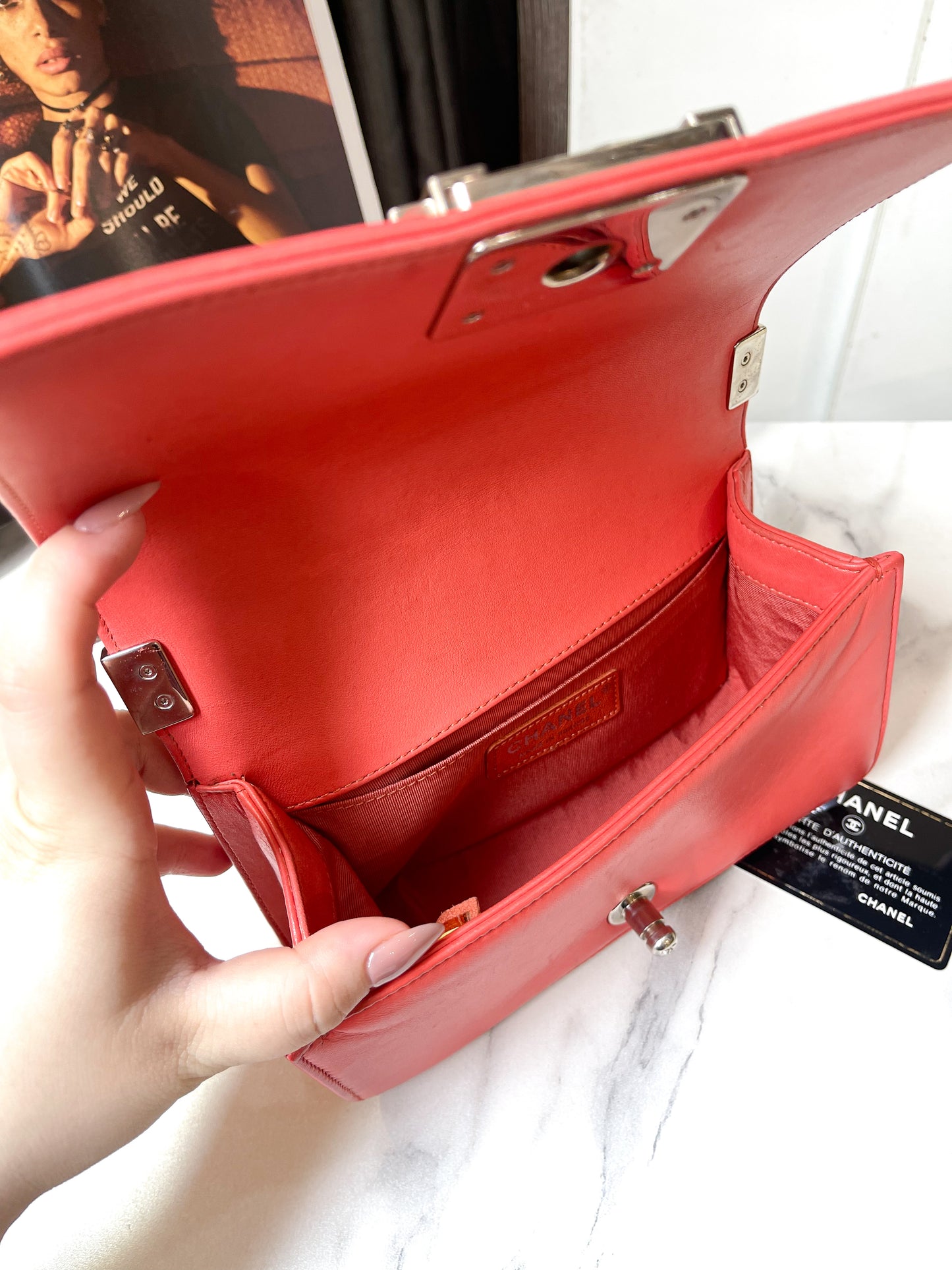 Chanel Boy Phối Vải