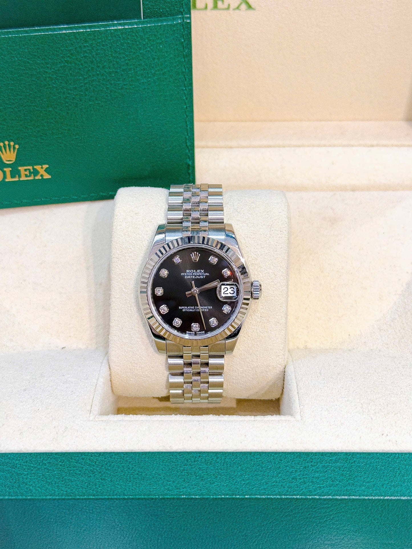 Đồng Hồ Rolex Datejust 178274 size 31mm Dial Black
