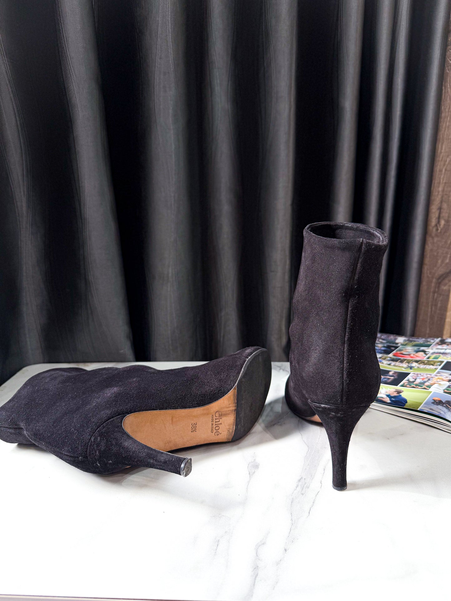 Boot Chloe Da Lộn Size 38.5 Used