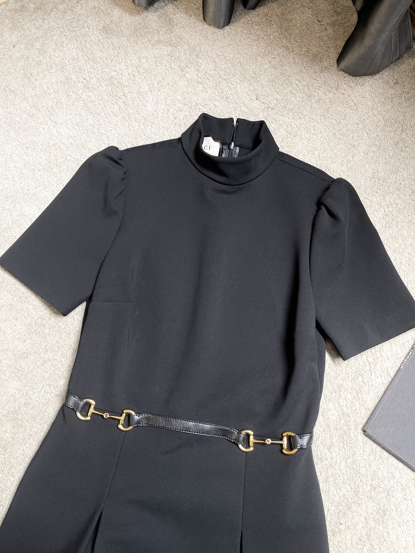 Gucci Belt Black Dress