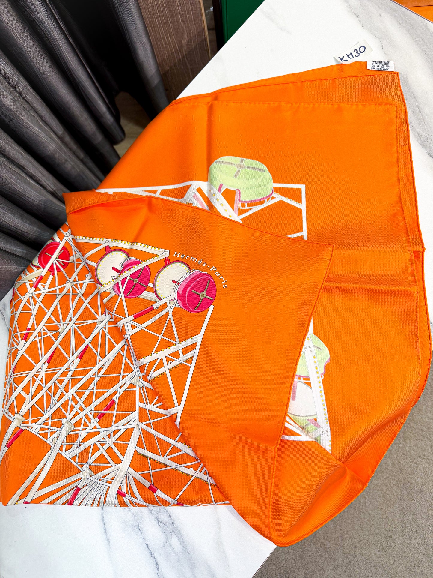 Khăn Lụa Hermes Khổ 90x90 HN30 6/11