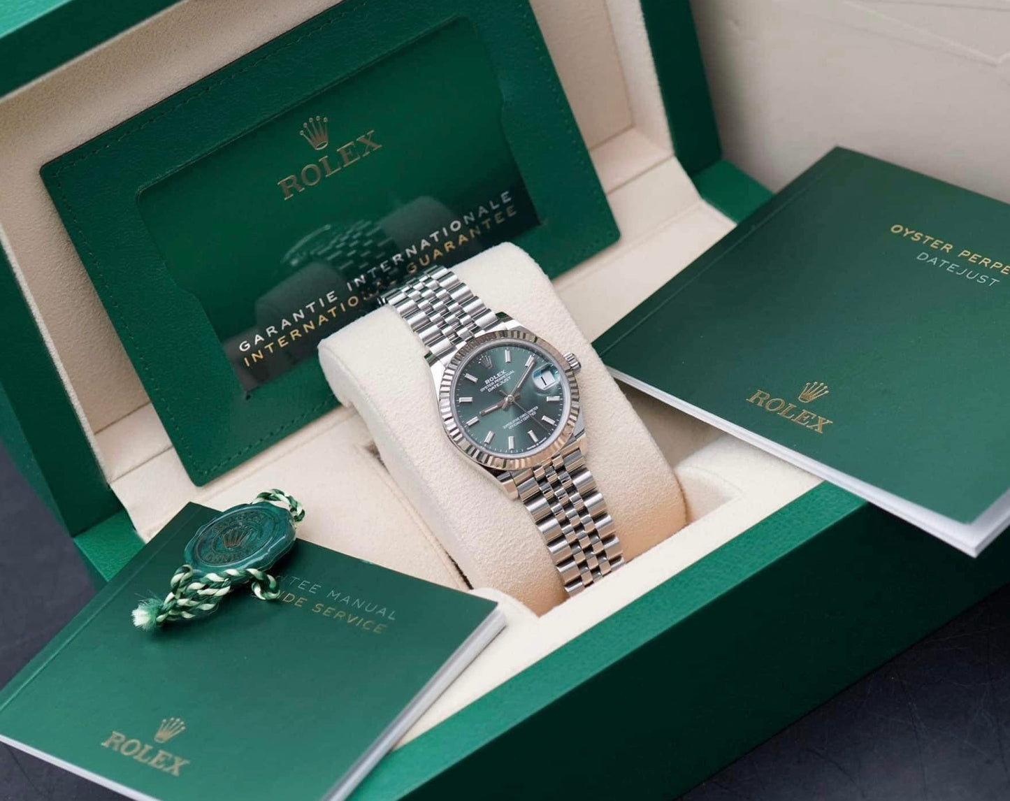 Đồng Hồ Rolex DateJust 278274 Mint Green 31mm