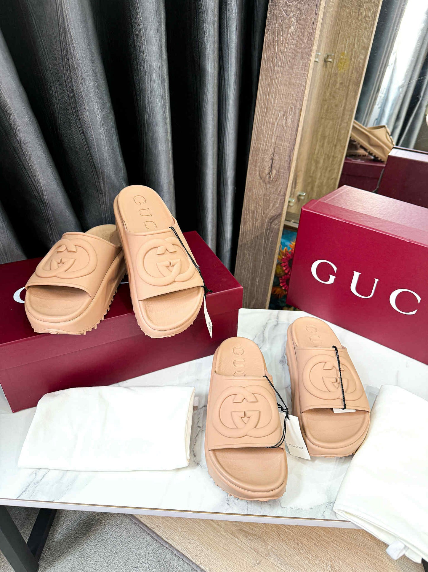 Dép Nhựa Gucci New Size 36