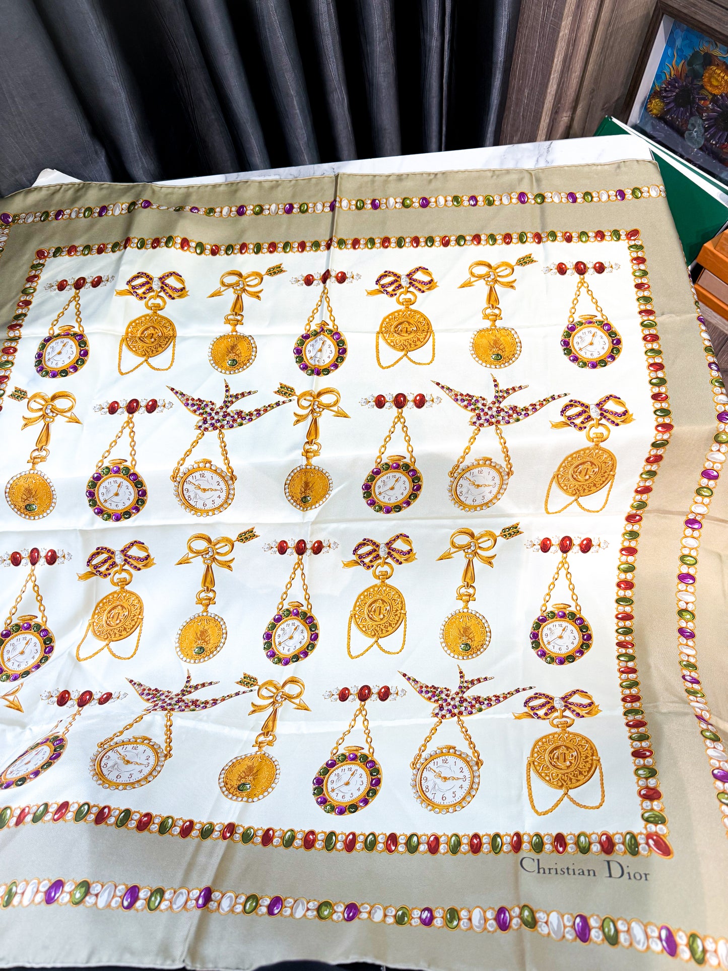 Khăn Lụa Dior Khổ 90x90 HN64 20/11