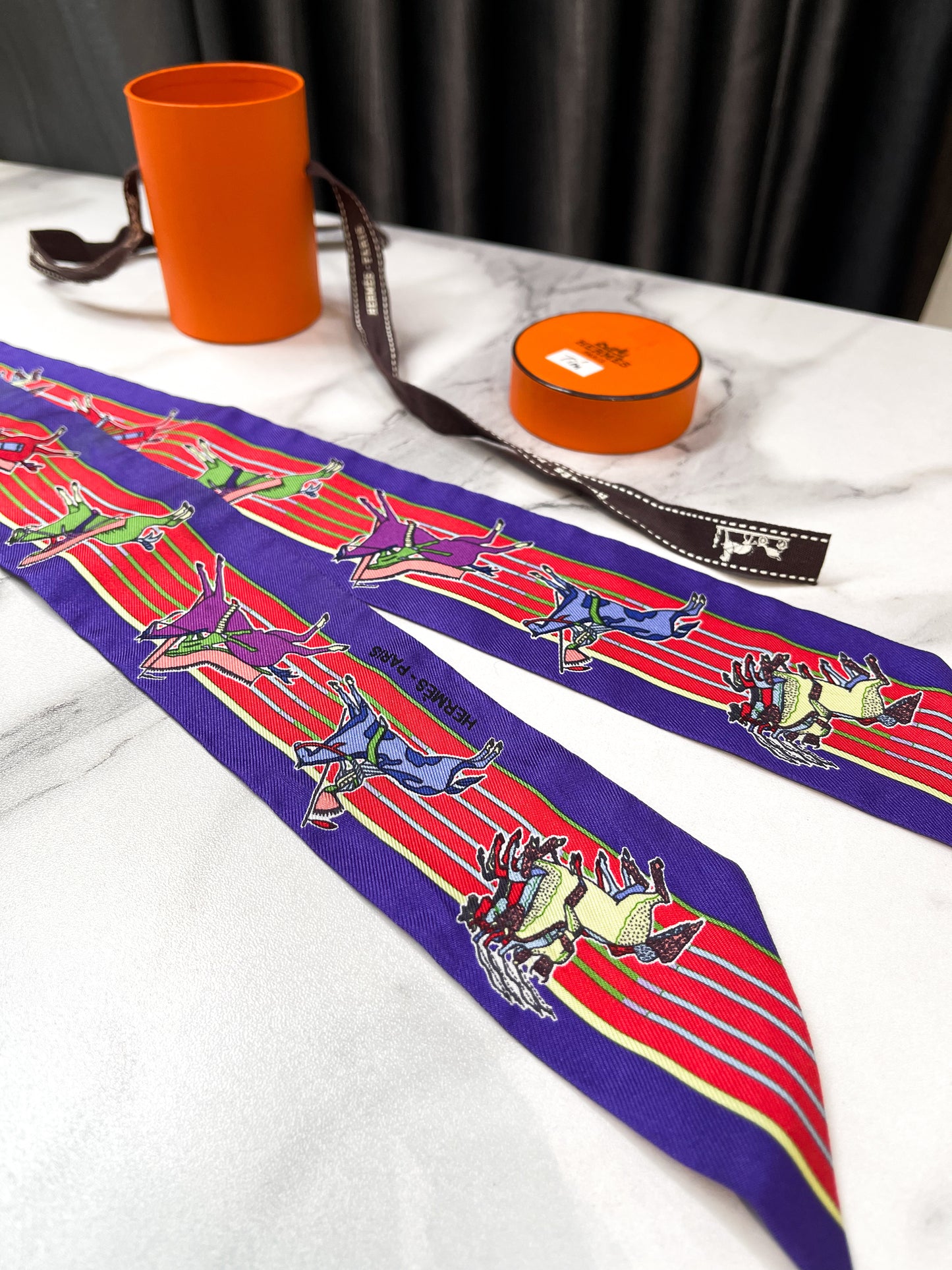 Khăn Twilly Hermes Used