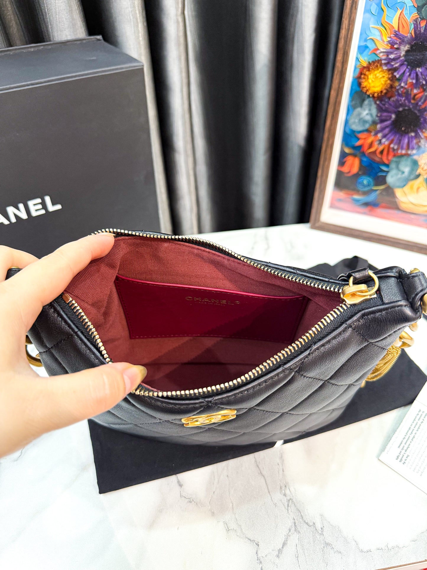 A A Kẹp Nách Chanel Xích