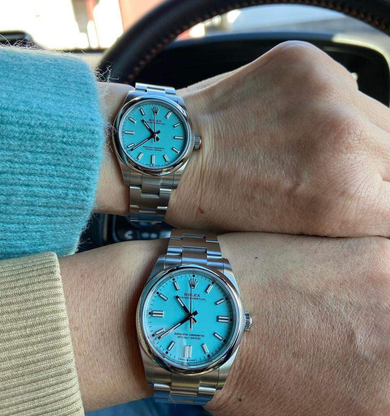 Đồng Hồ Rolex Oyster Perpetual 277200 Tiffany Blue Index 31mm