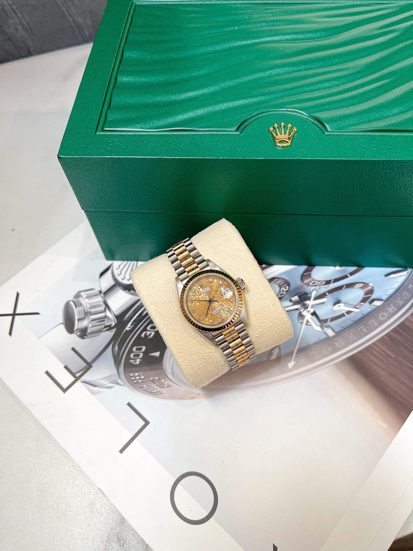Đồng Hồ Rolex Datejust 26mm 69179 Vàng Khối Phúc Lộc Thọ Mặt Số Vi Tính