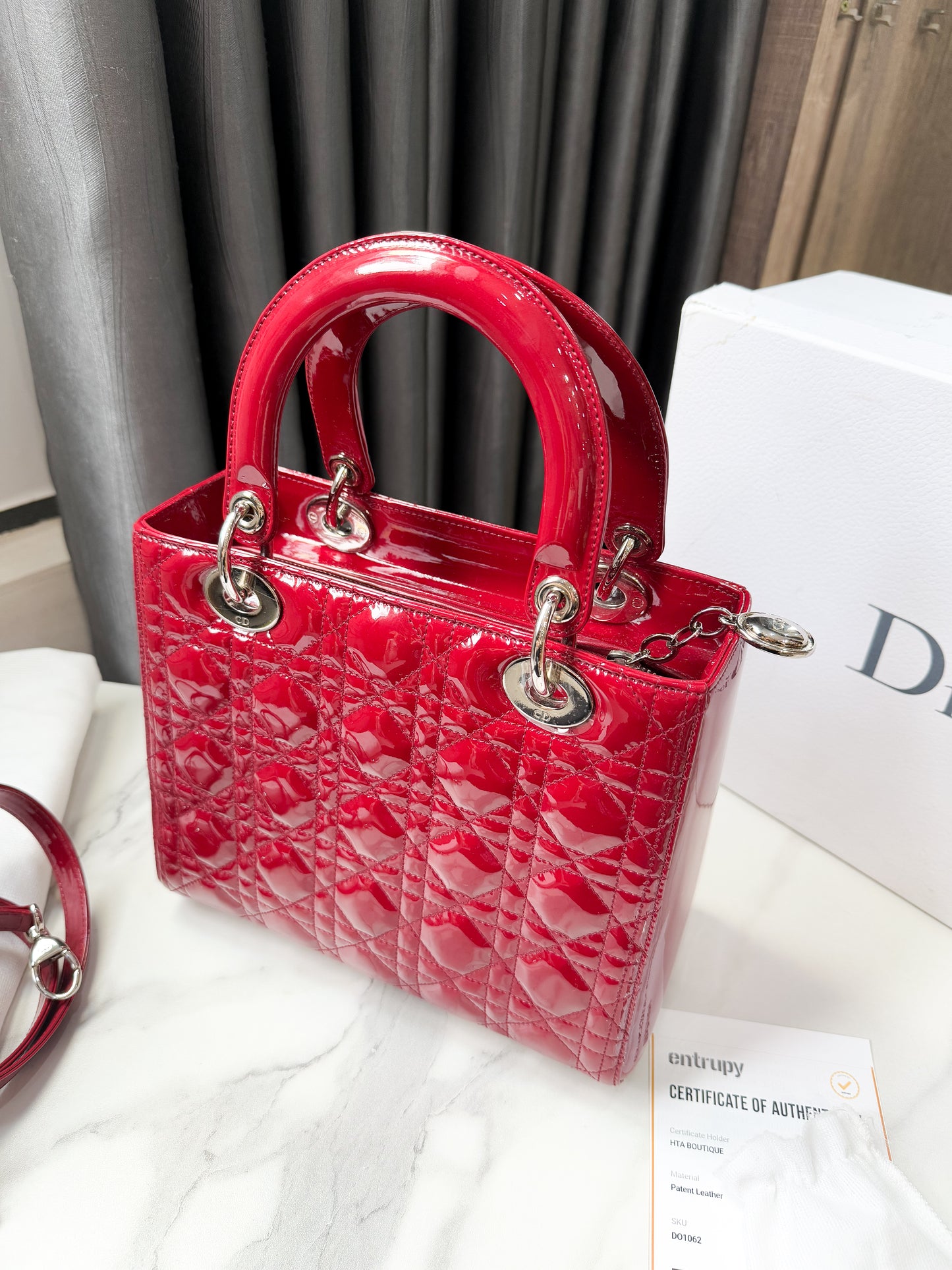 Dior Lady Size M Đỏ