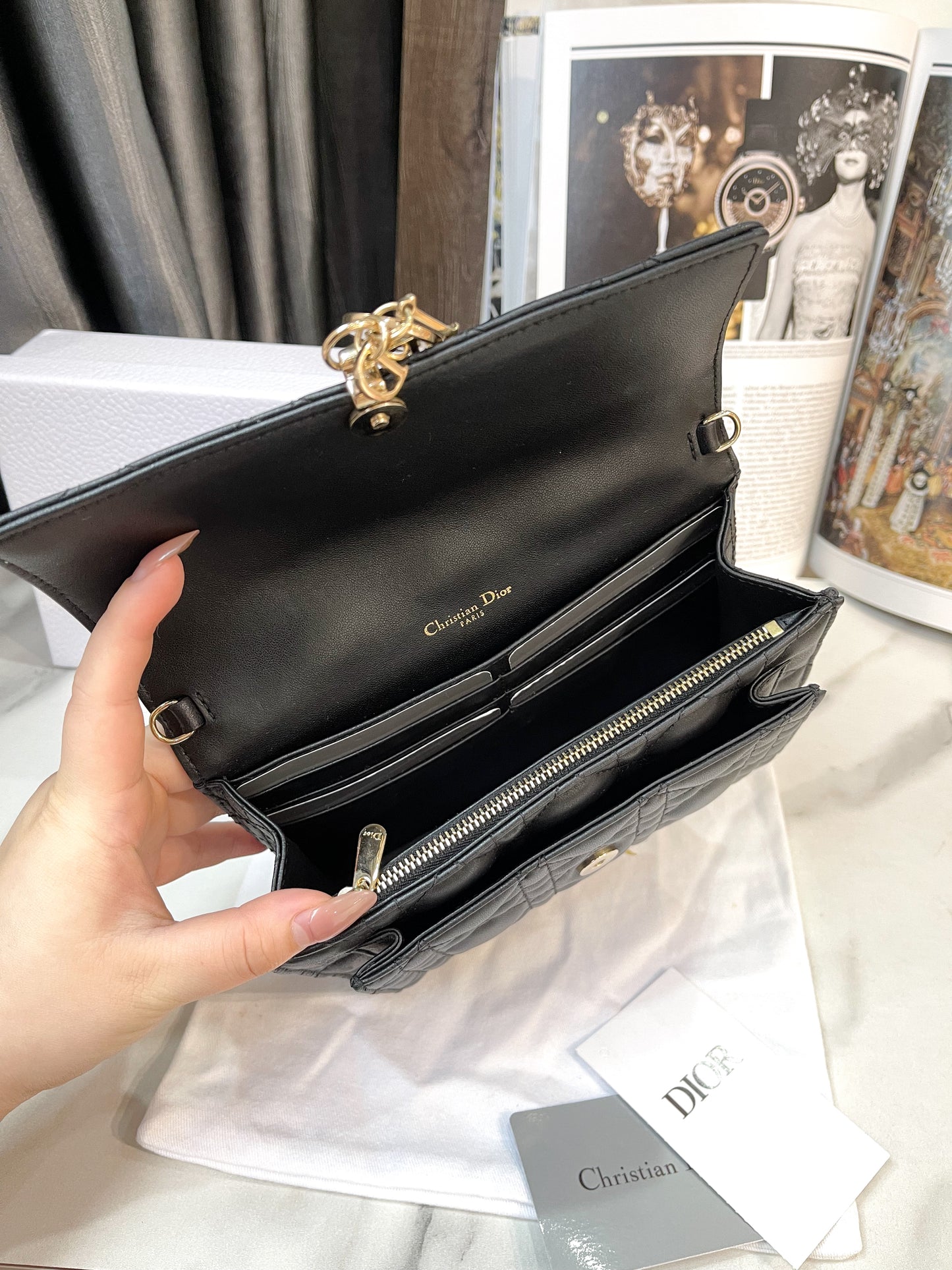 A Dior Chain Pouch