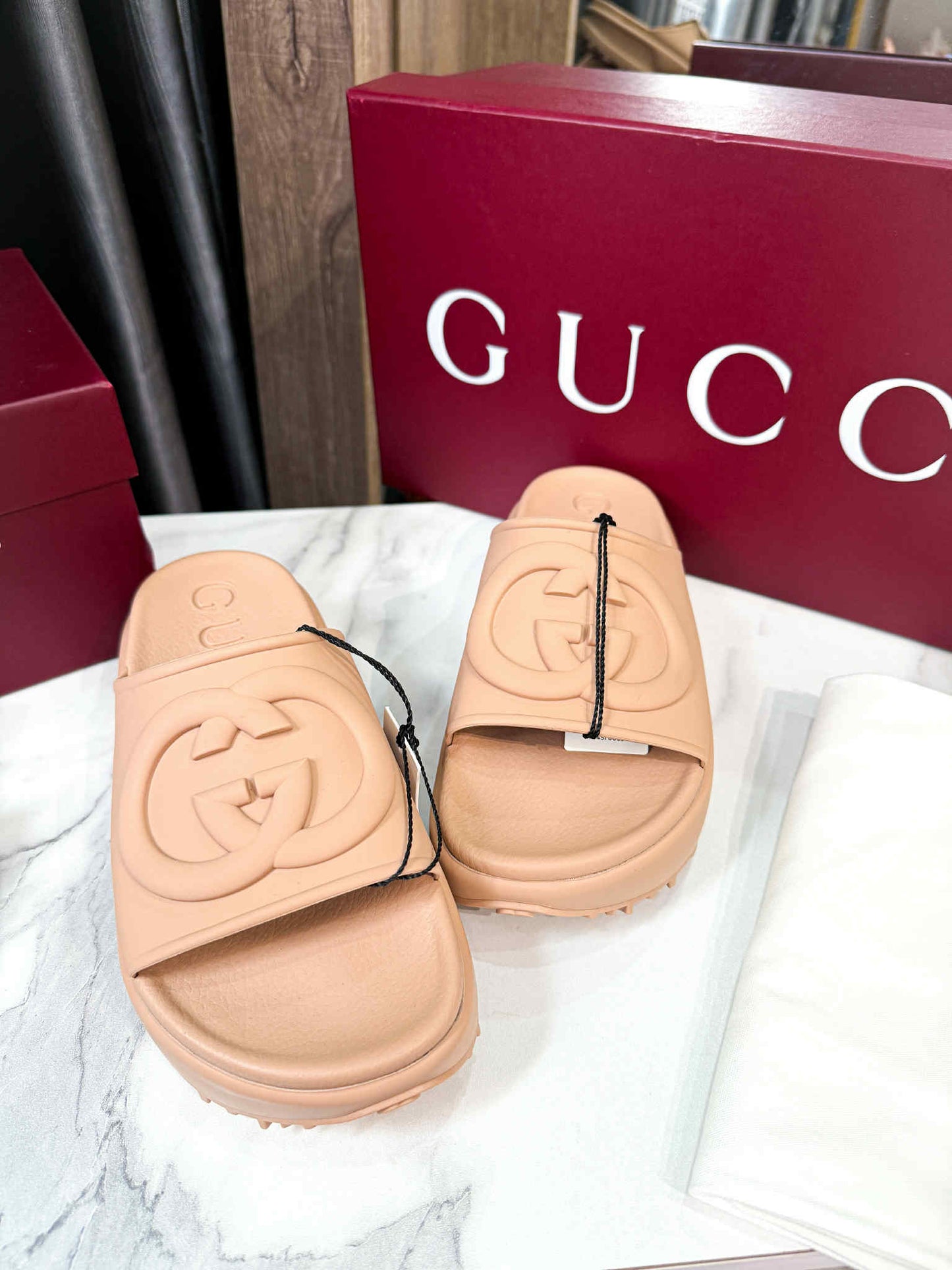 Dép Nhựa Gucci New Size 36