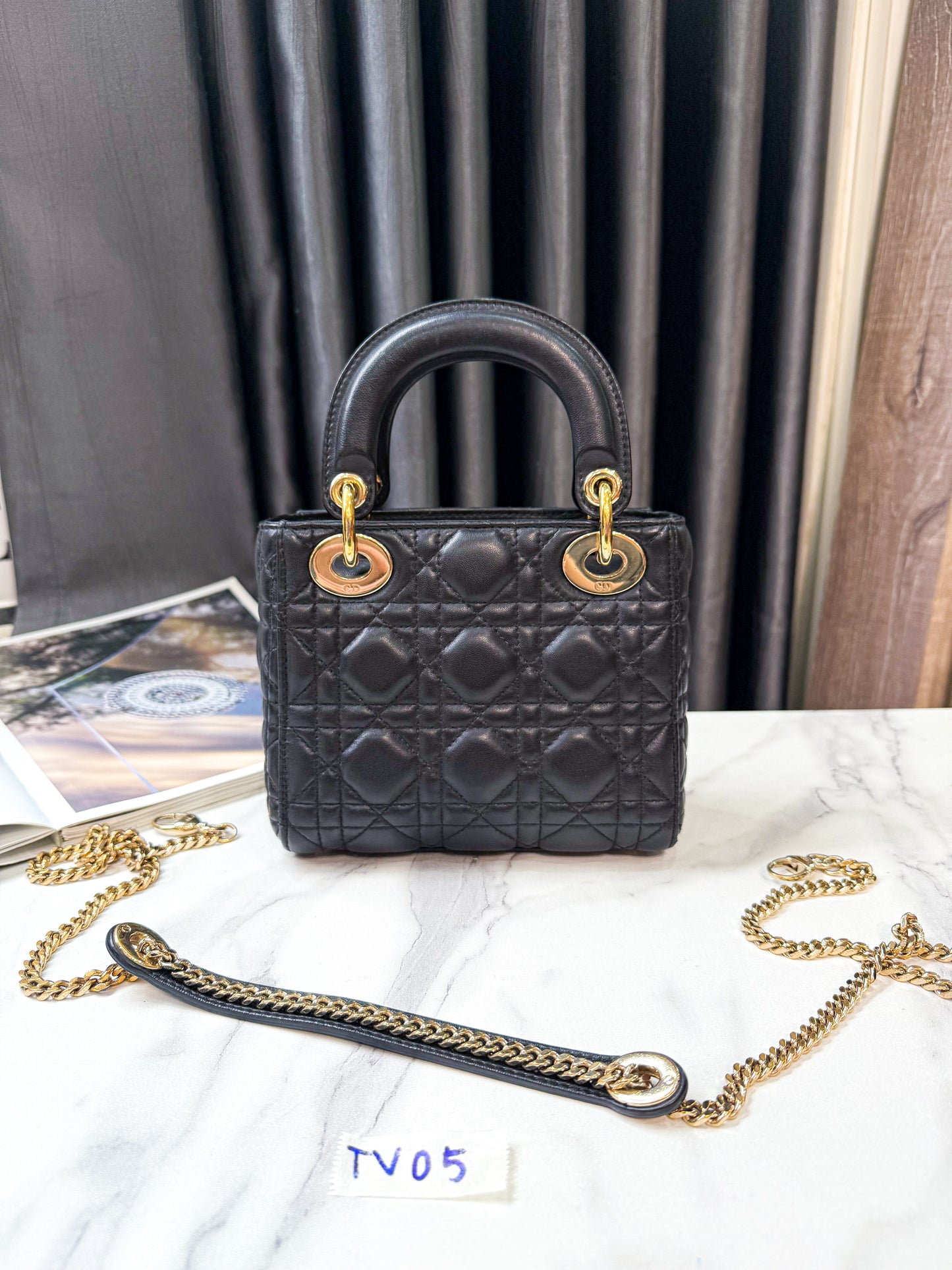 A A Dior Lady Mini Đen