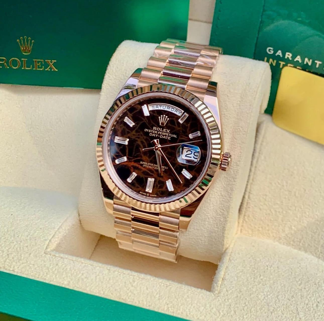 Đồng Hồ Rolex Daydate 228235 Eisenkiesel 40mm