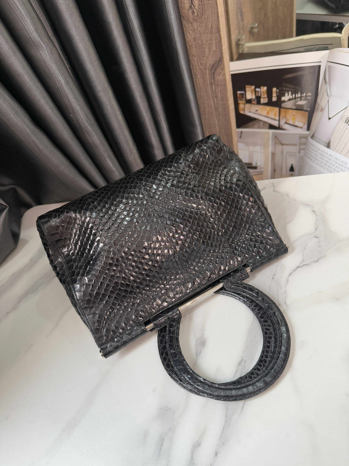 A Handbag Salvartore Da Trăn Python