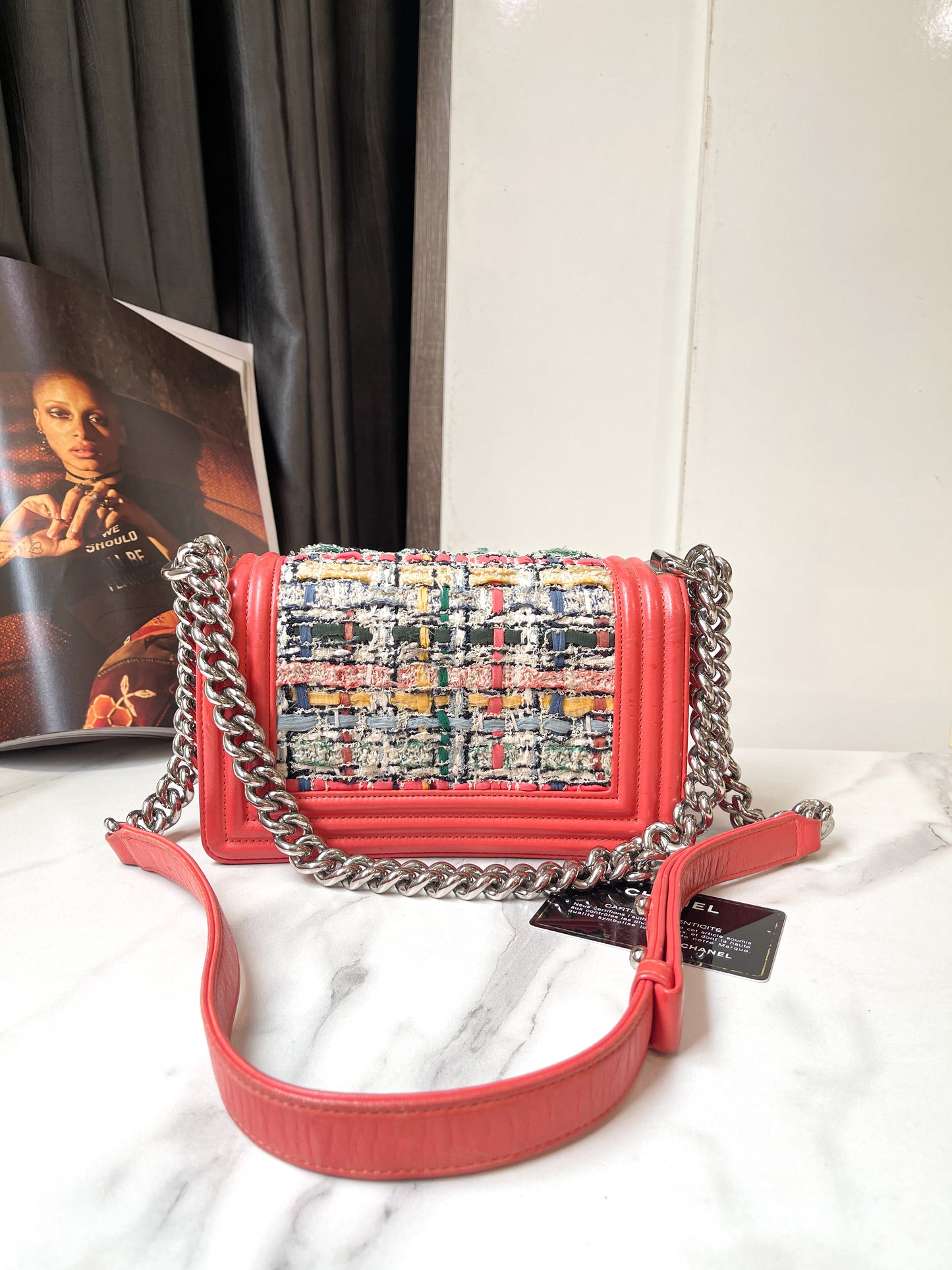 Chanel Boy Phối Vải