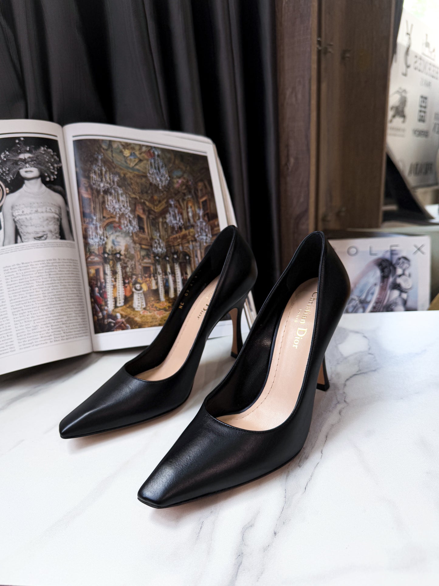 Giày Cao Gót Dior Size 37.5 Đen