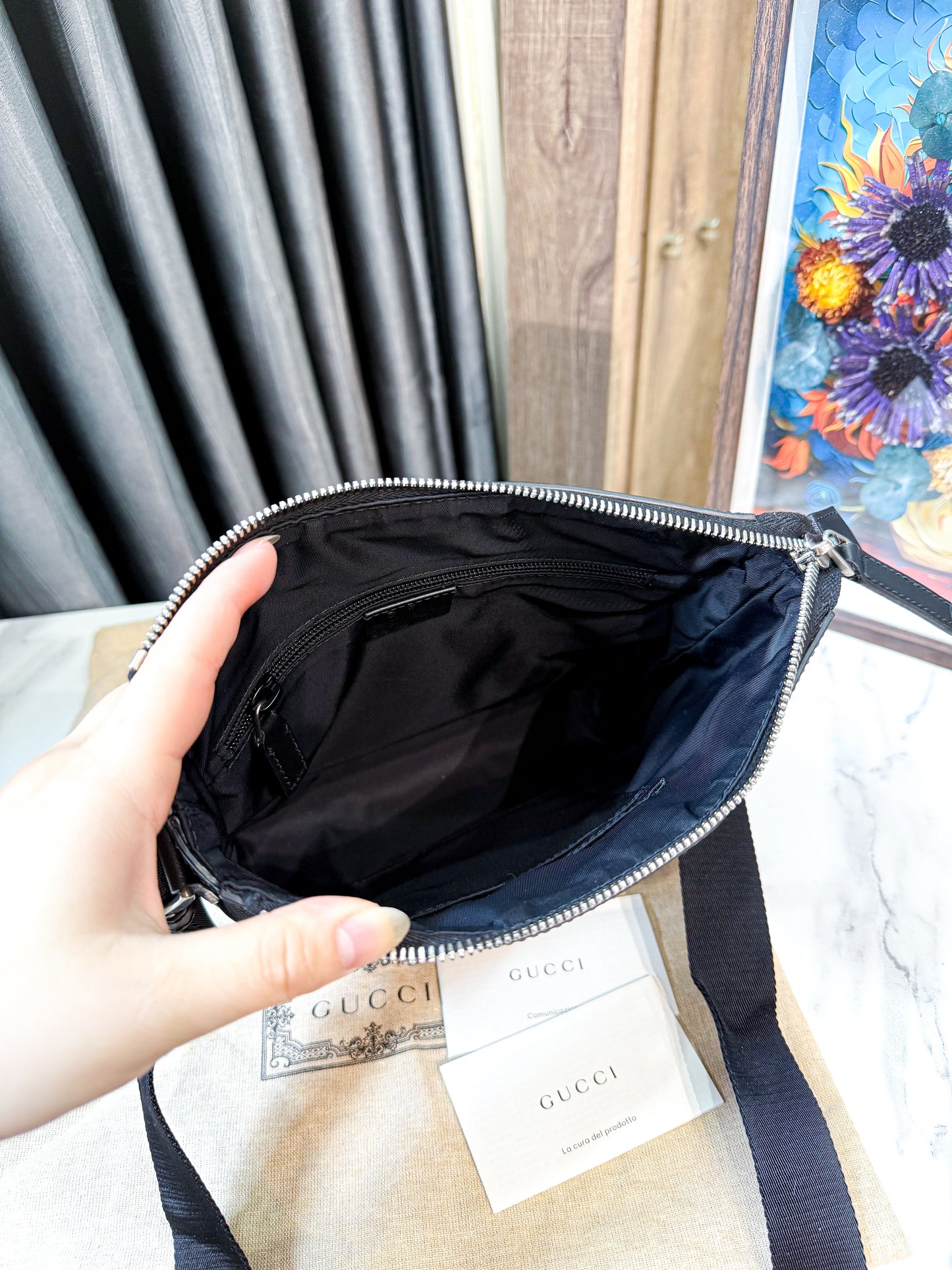 A A Túi Chéo Gucci Sọc Xanh Đỏ New