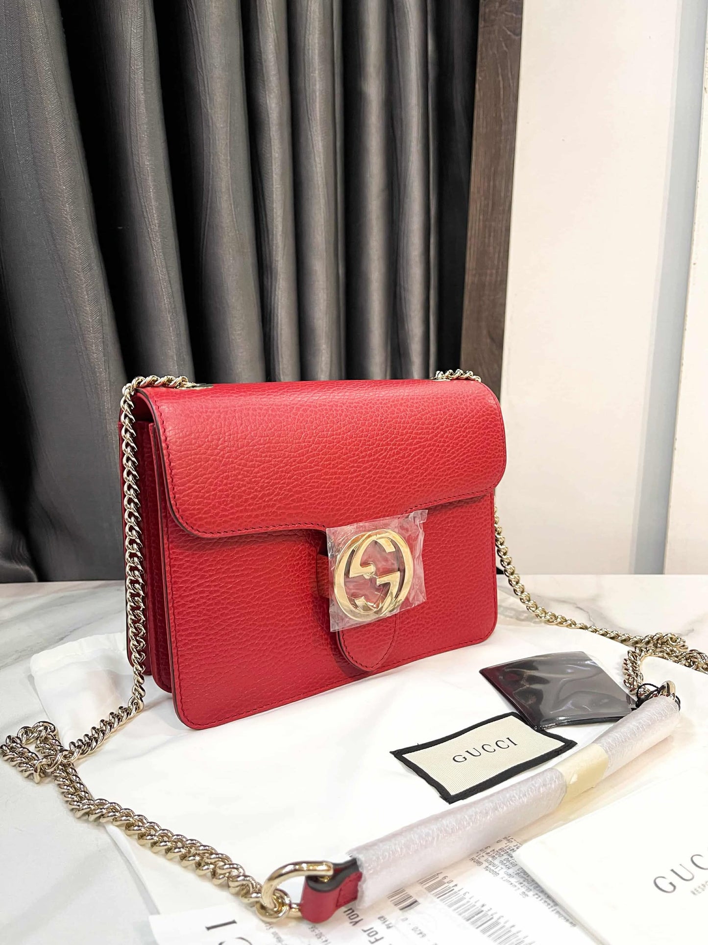 Gucci Interlocking Đỏ New