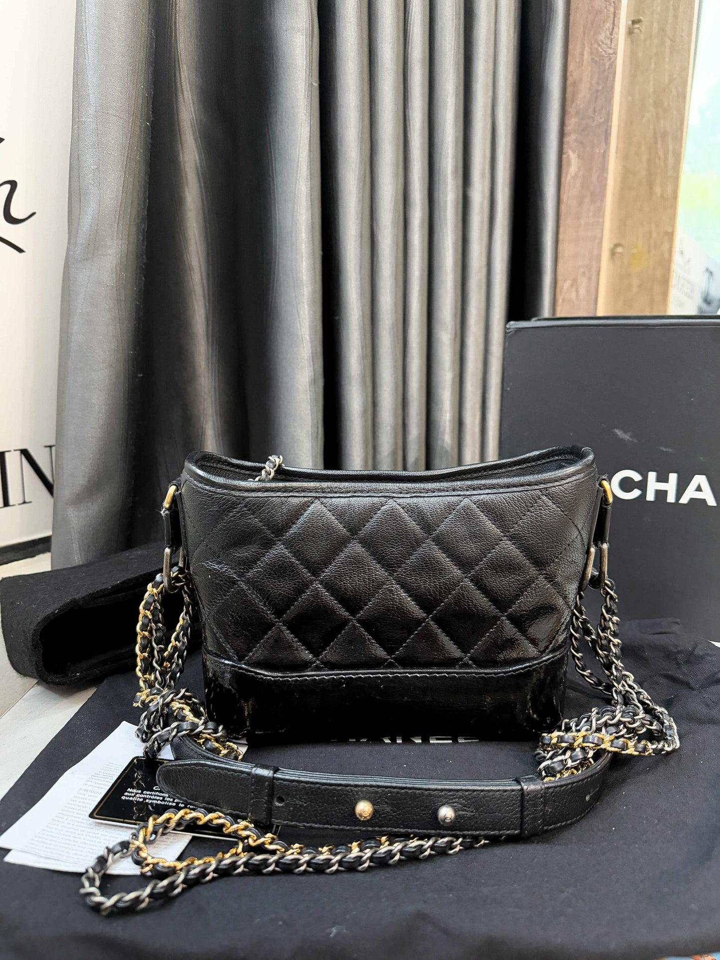 A A Chanel Gab Small Đen