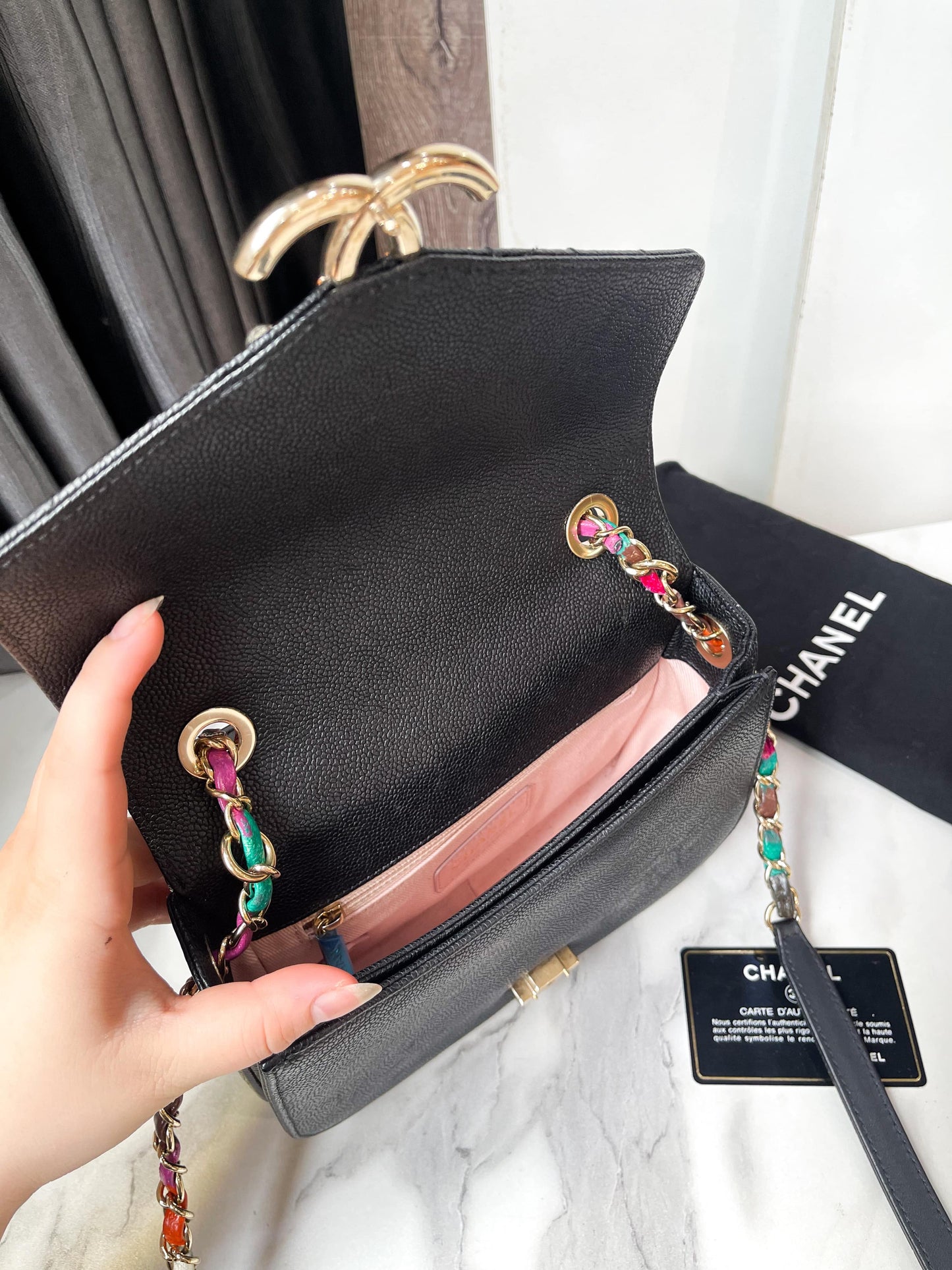 Chanel Bag Caviar Đen