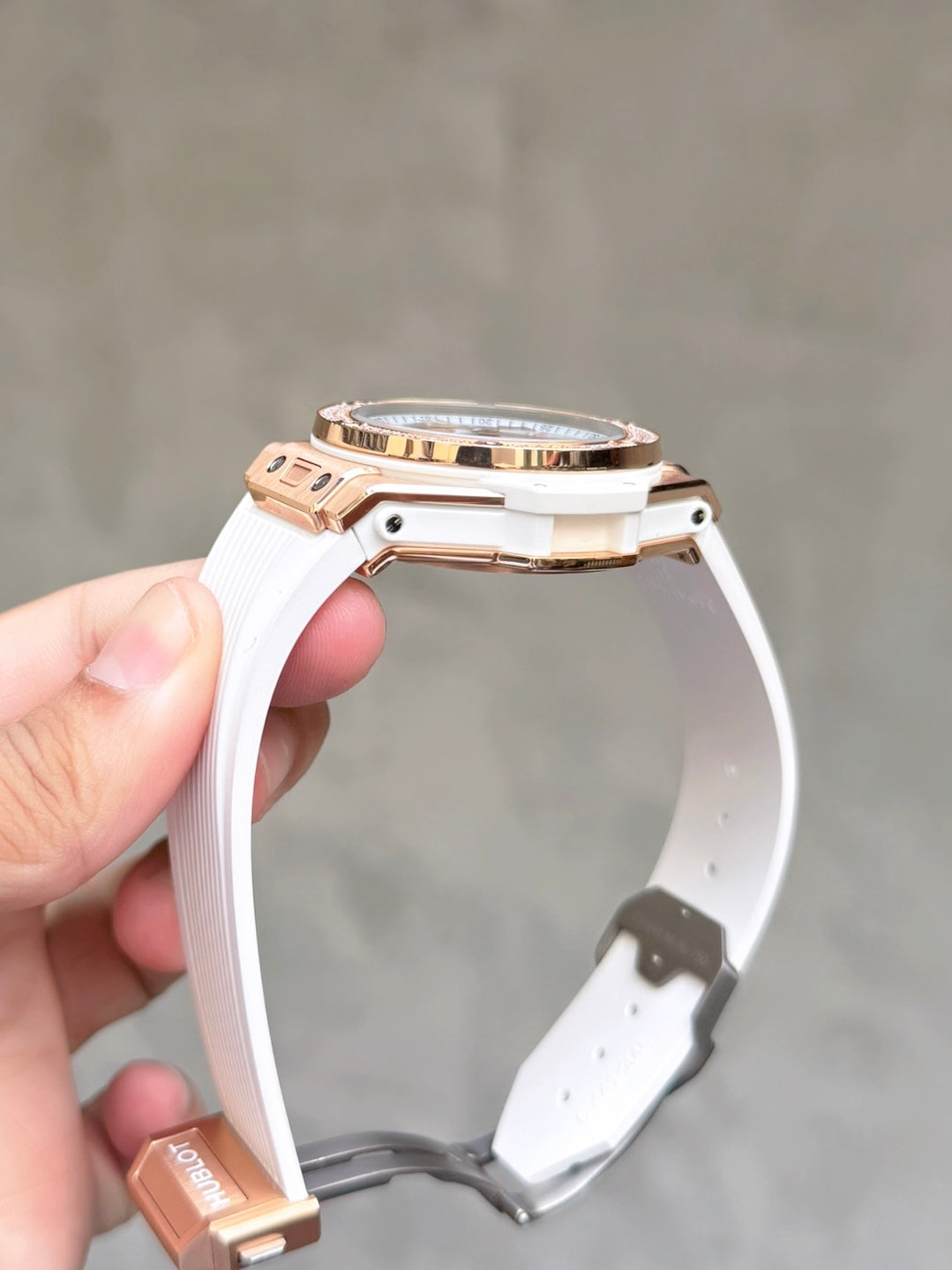 Đồng Hồ Hublot Bigbang Unico King Gold White size 42