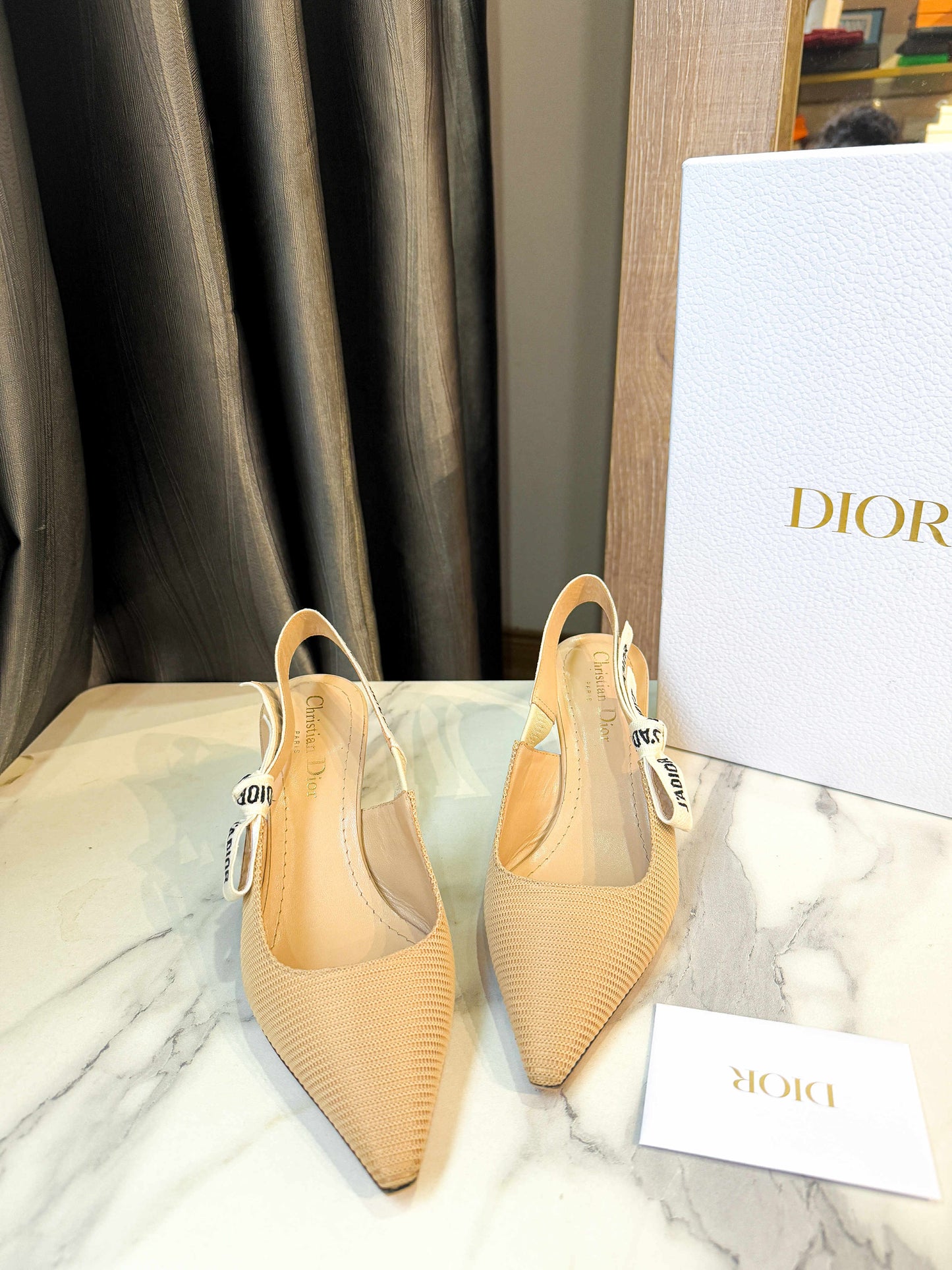 Slingback Dior Begie Size 35.5D