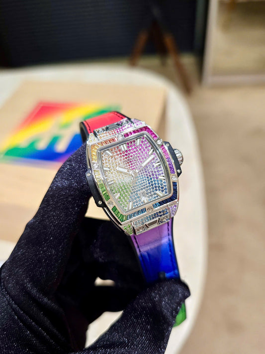 Đồng Hồ Hublot Spirit Of Bigbang Rainbow Steel 32mm