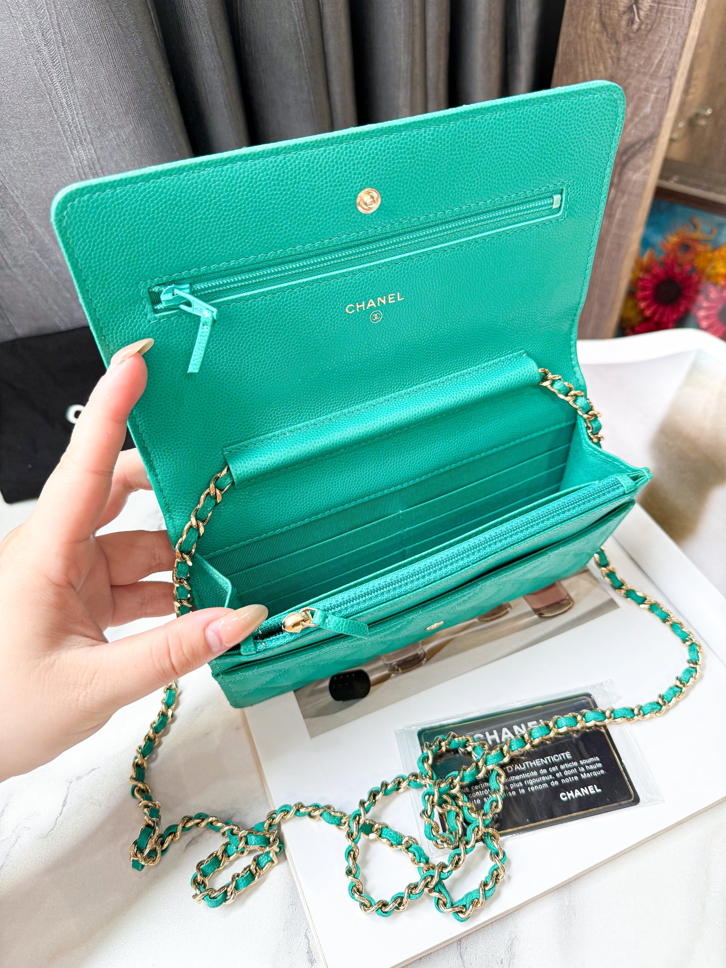 A A Chanel Woc Xanh