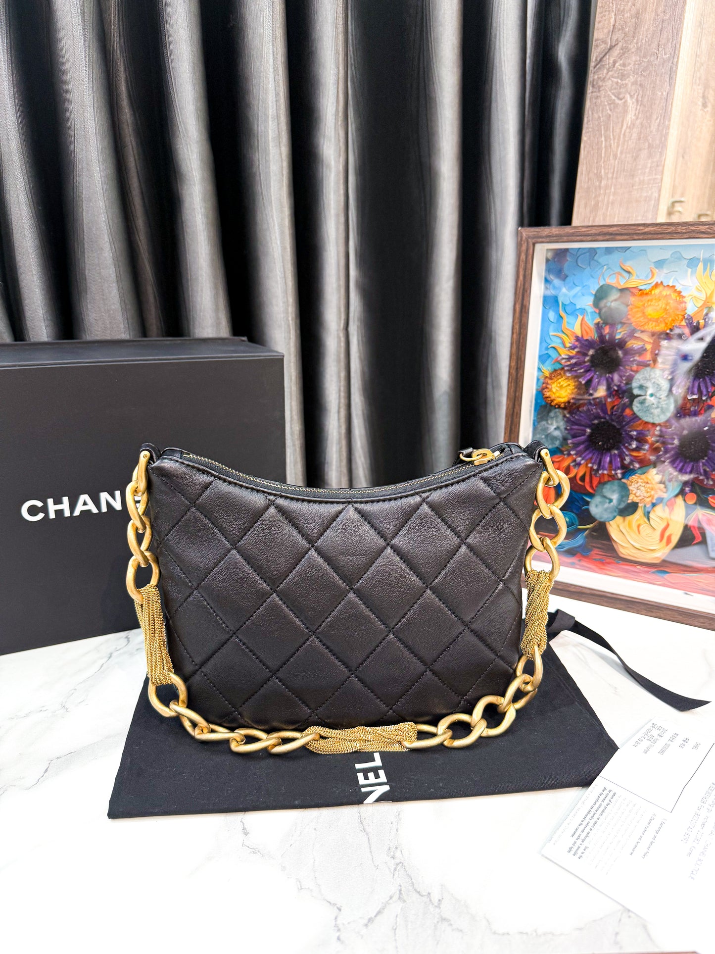 A A Kẹp Nách Chanel Xích