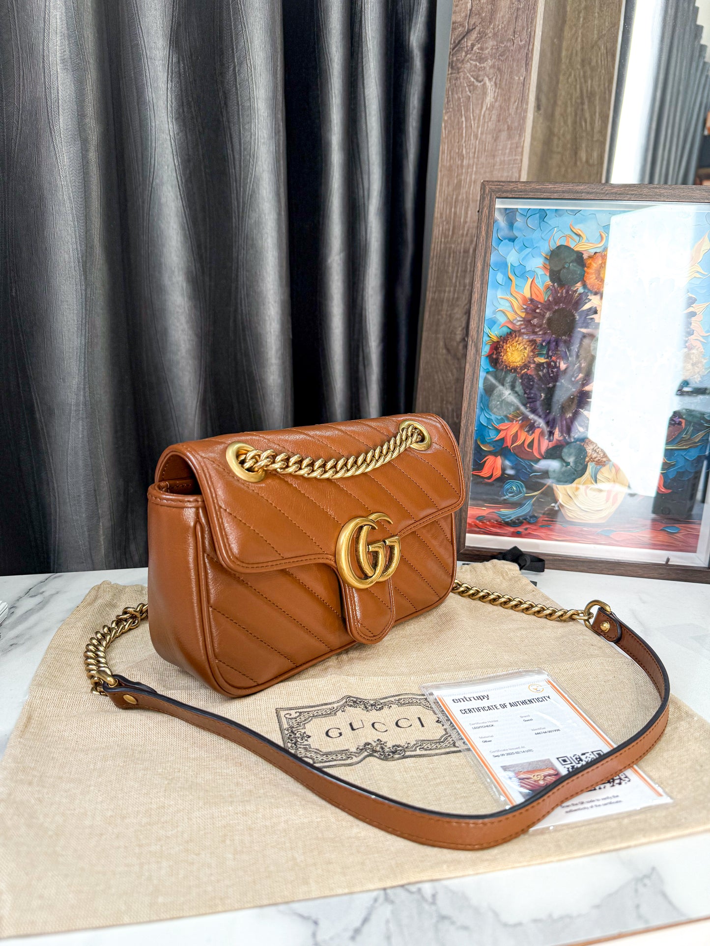 A A Gucci Marmont Nâu