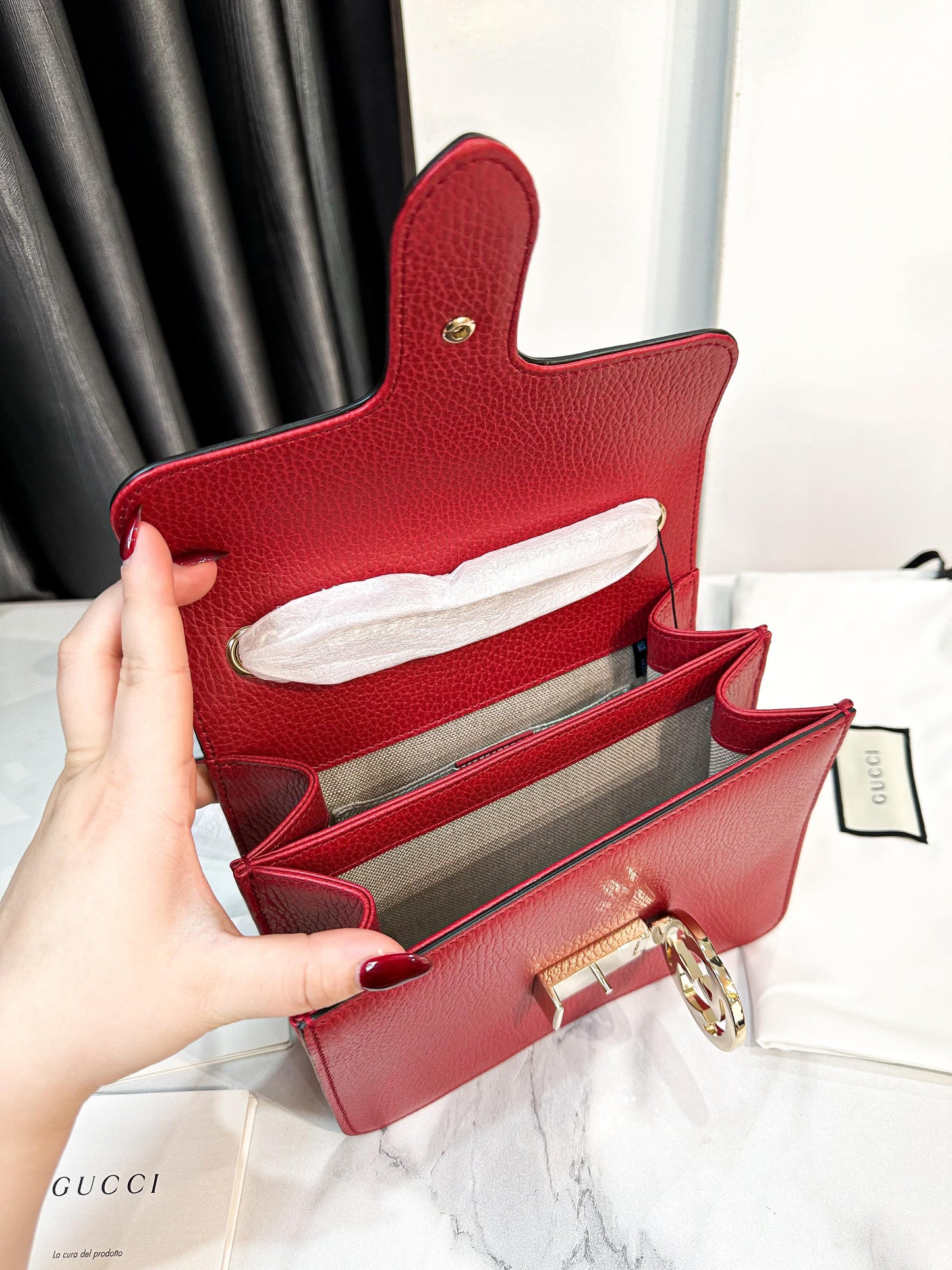 Gucci Interlocking Đỏ New